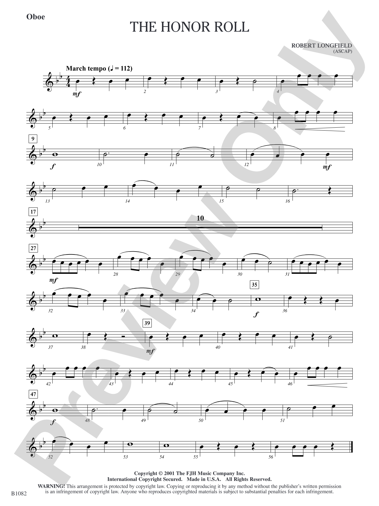 The Honor Roll: Oboe
