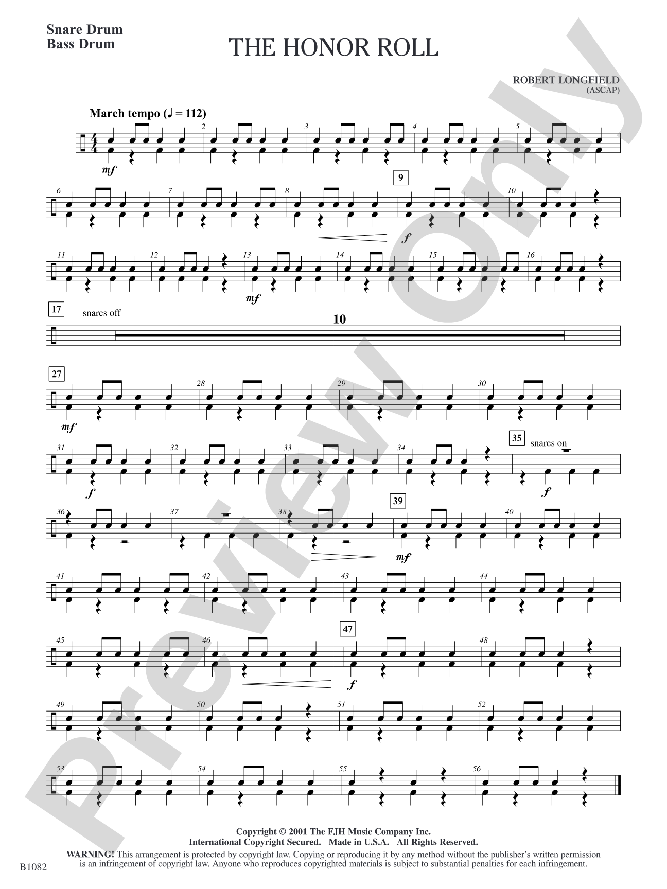 The Honor Roll: Snare Drum