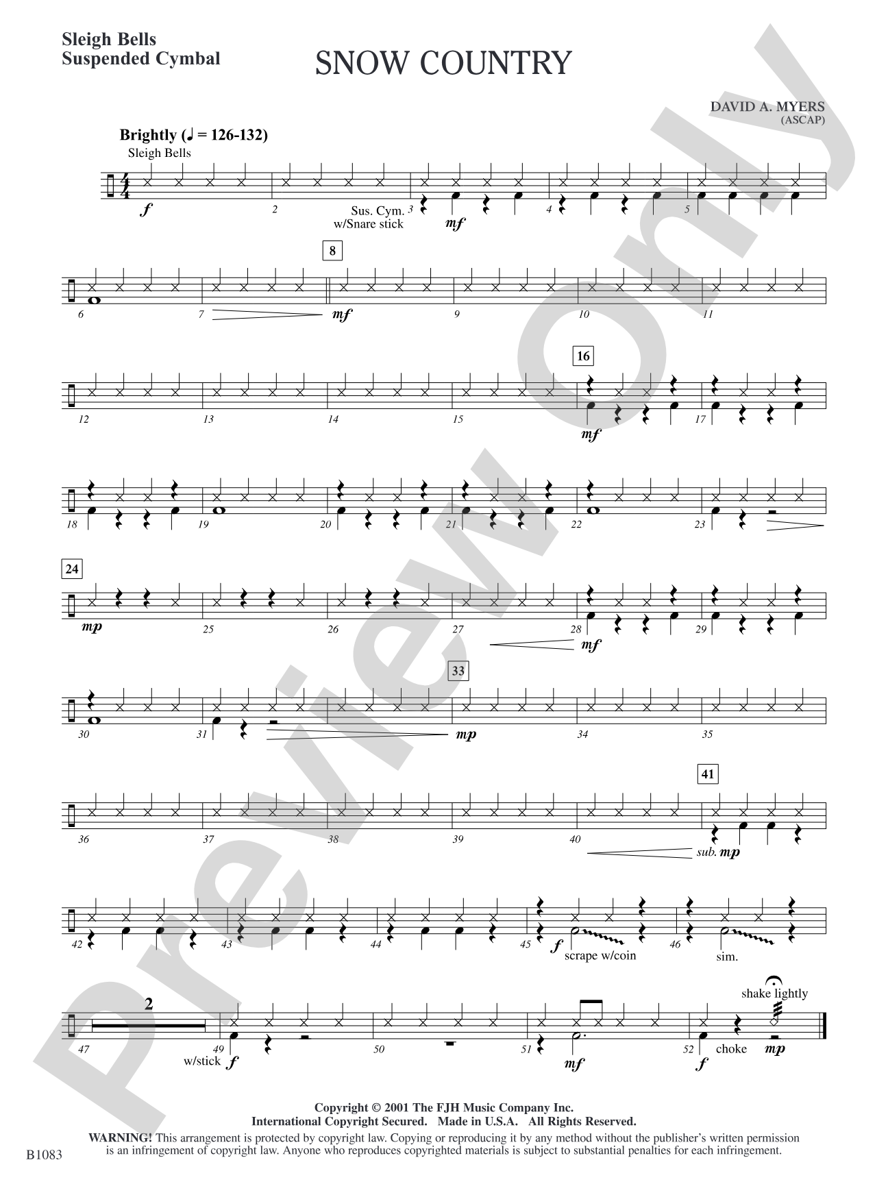 Snow Country: Sleigh Bells/Suspended Cymbal