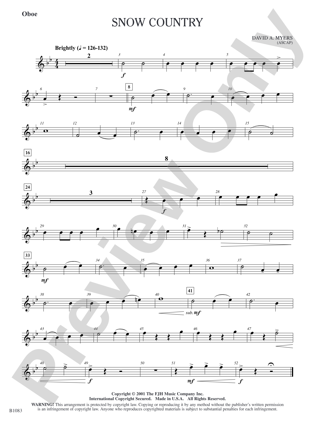 Snow Country: Oboe