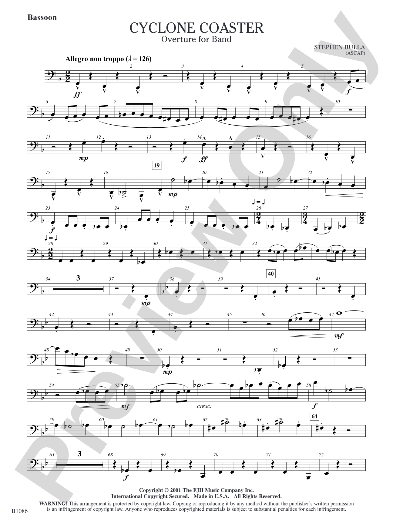 Cyclone Coaster: Bassoon