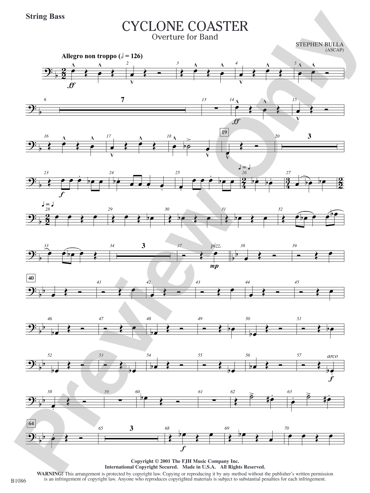 Cyclone Coaster: String Bass