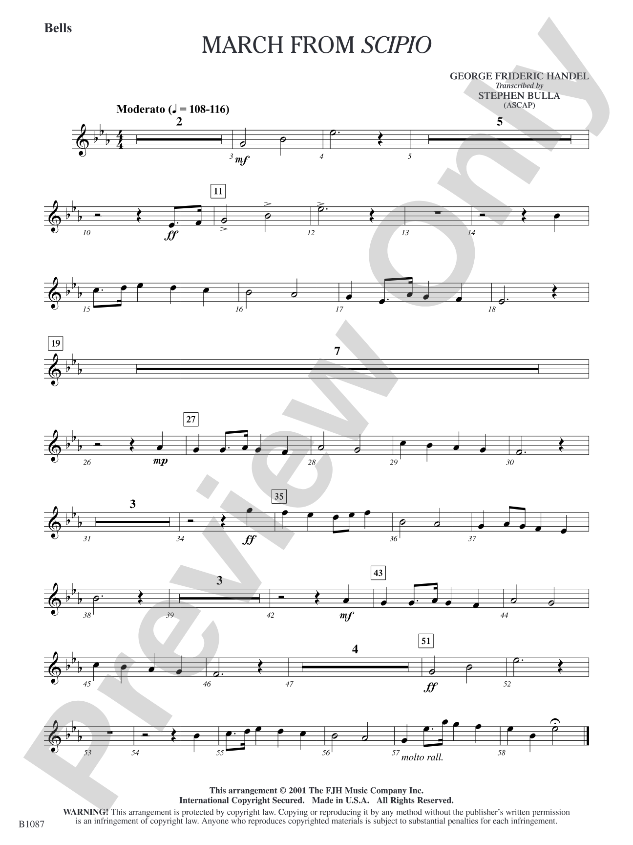 March from Scipio: Bells