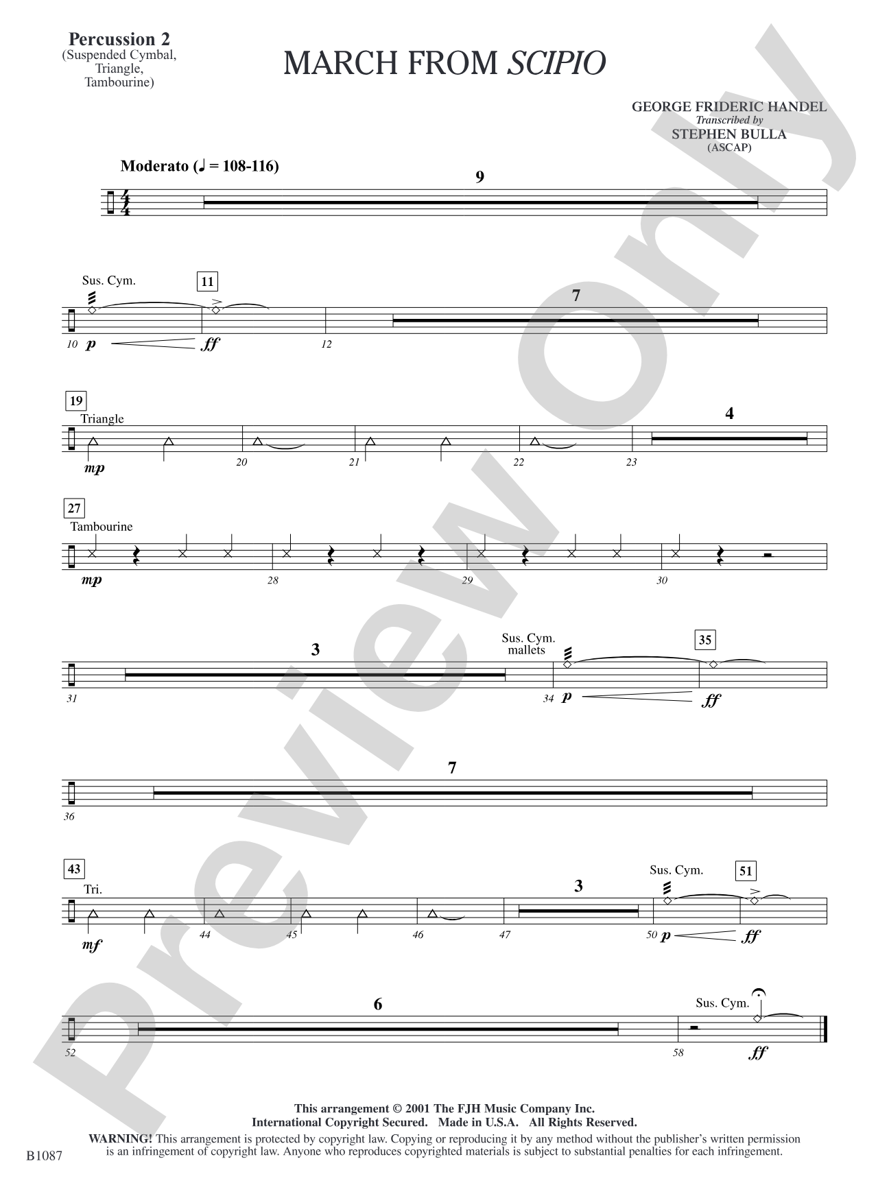 March from Scipio: Percussion 2