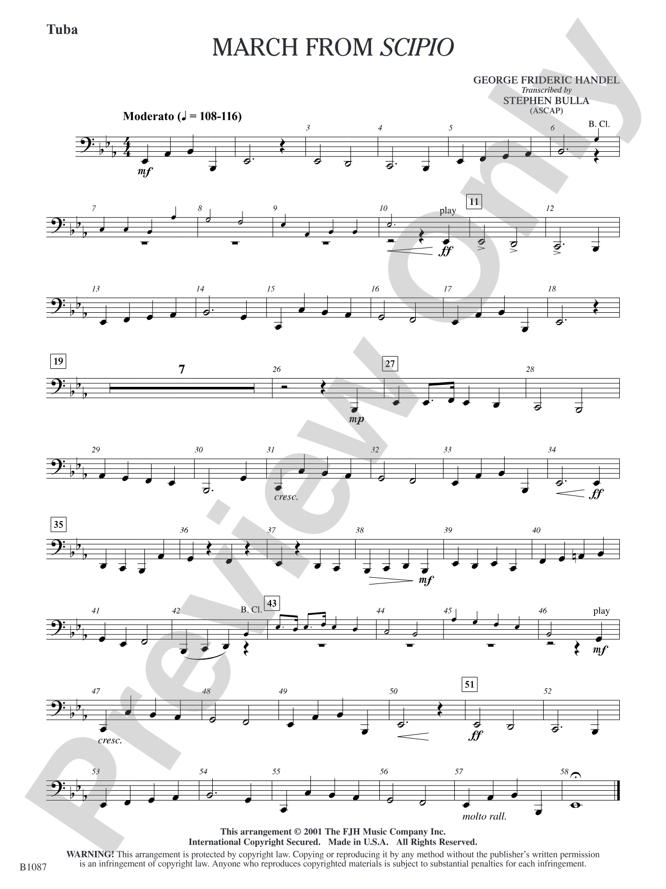 March from Scipio: Tuba