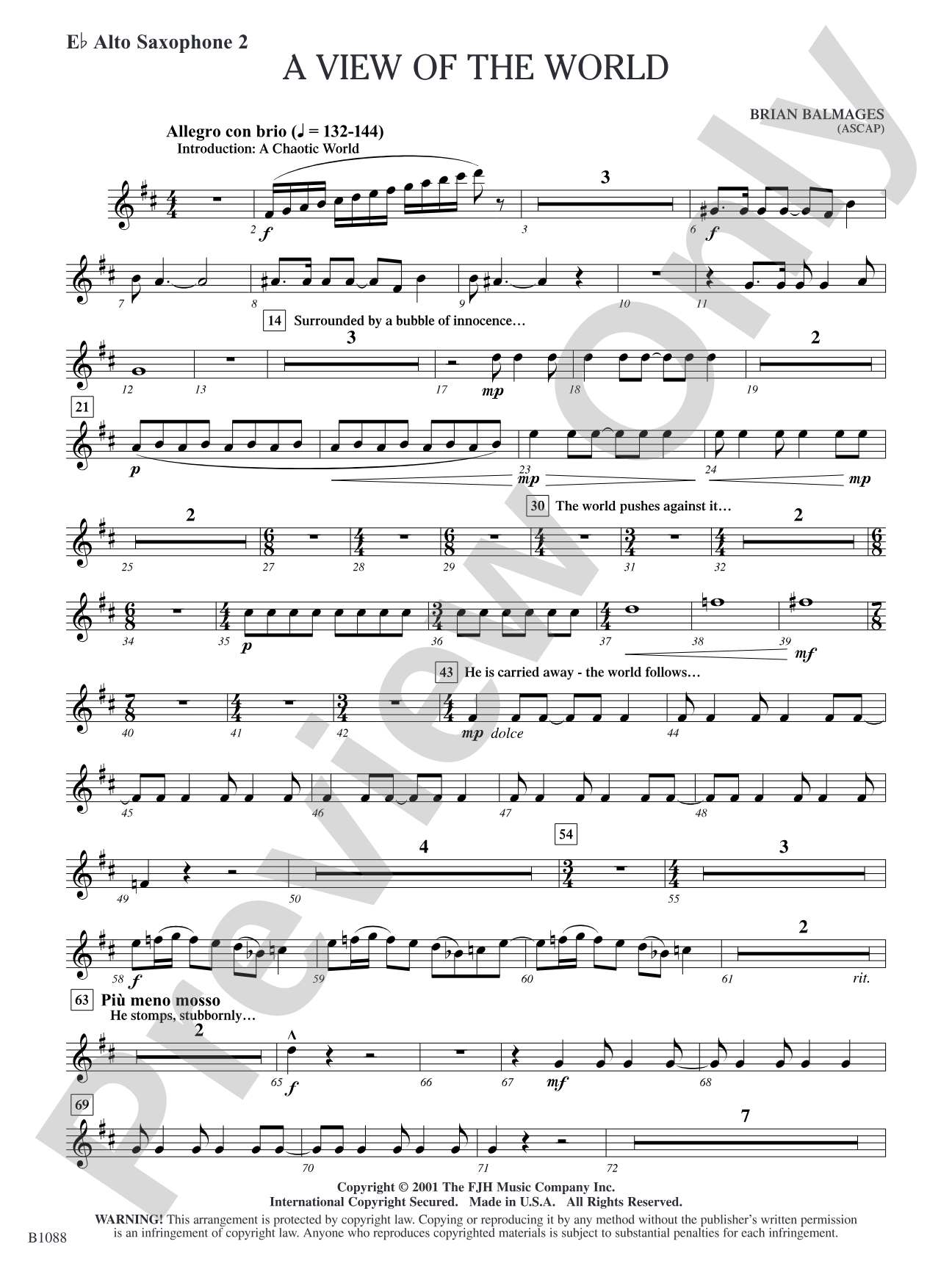 A View of the World: E-flat Alto Saxophone 2