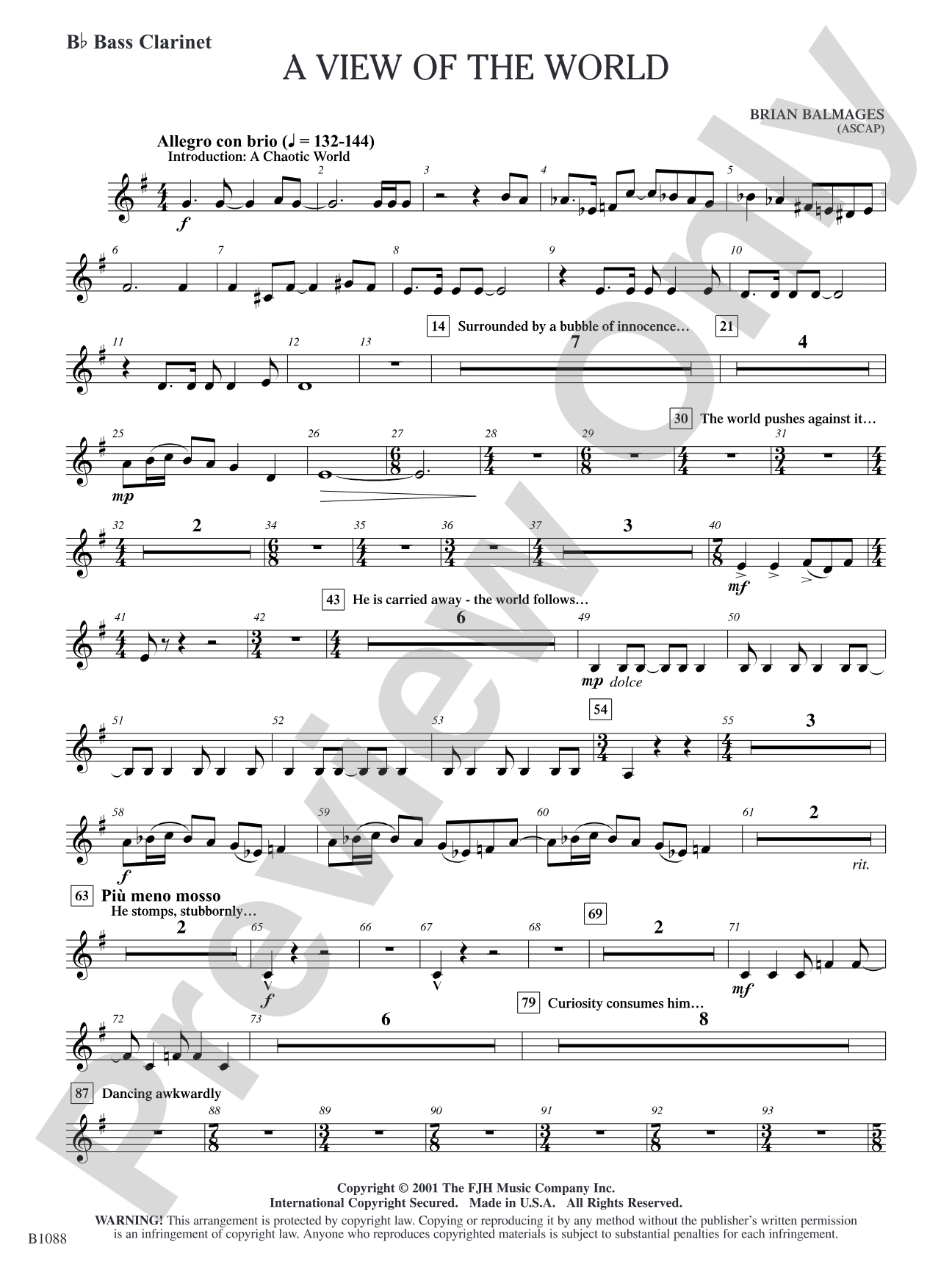 A View of the World: B-flat Bass Clarinet