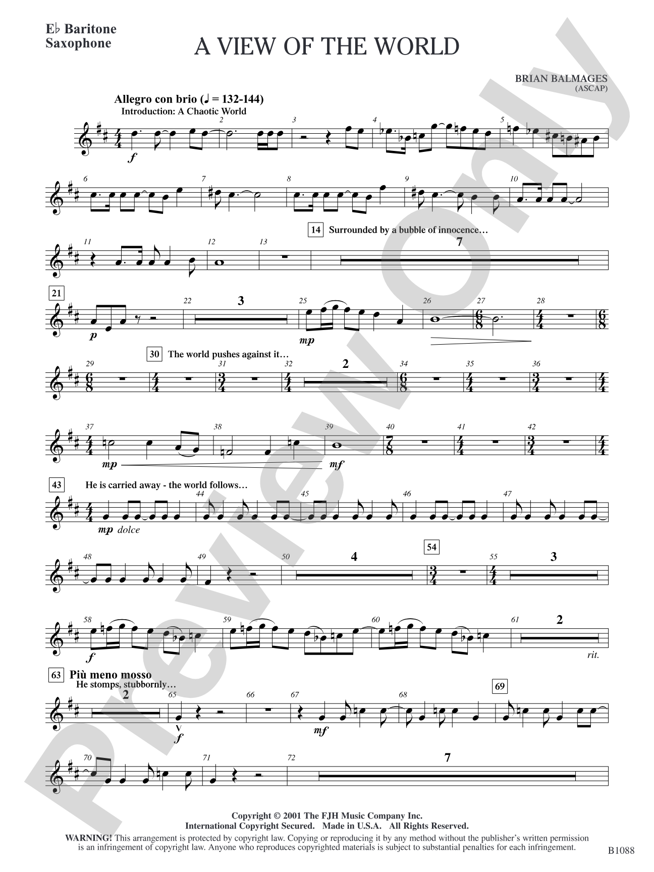 A View of the World: E-flat Baritone Saxophone
