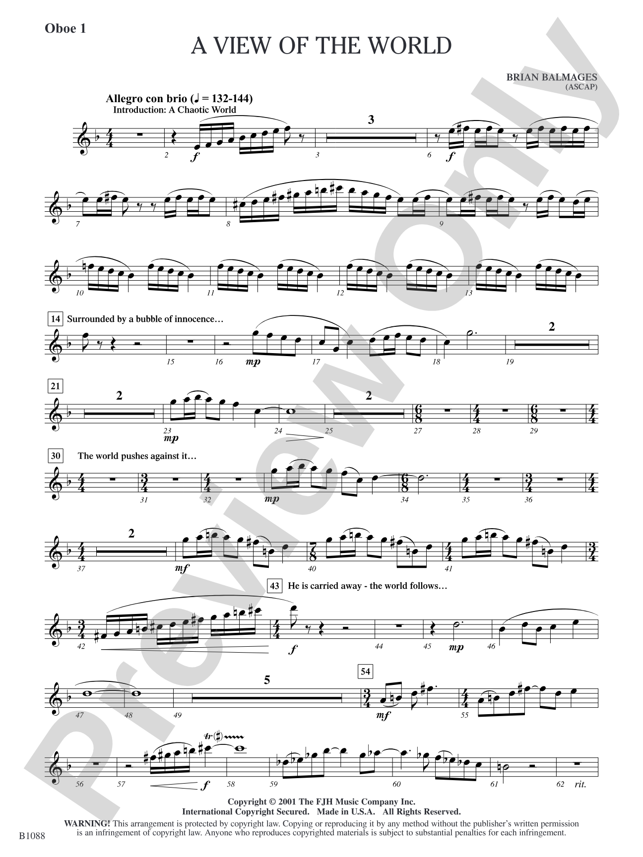 A View of the World: Oboe 1