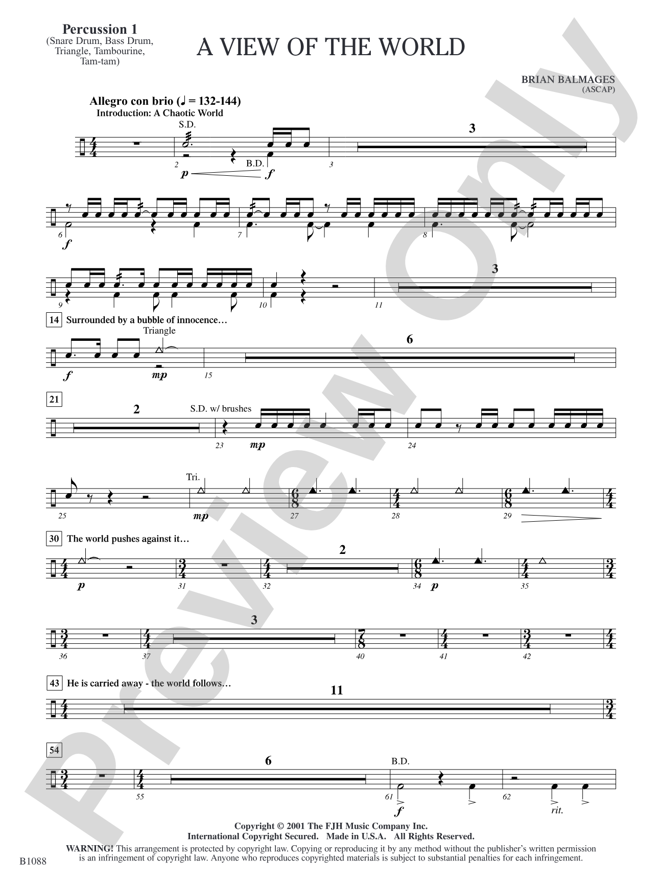 A View of the World: Percussion 1
