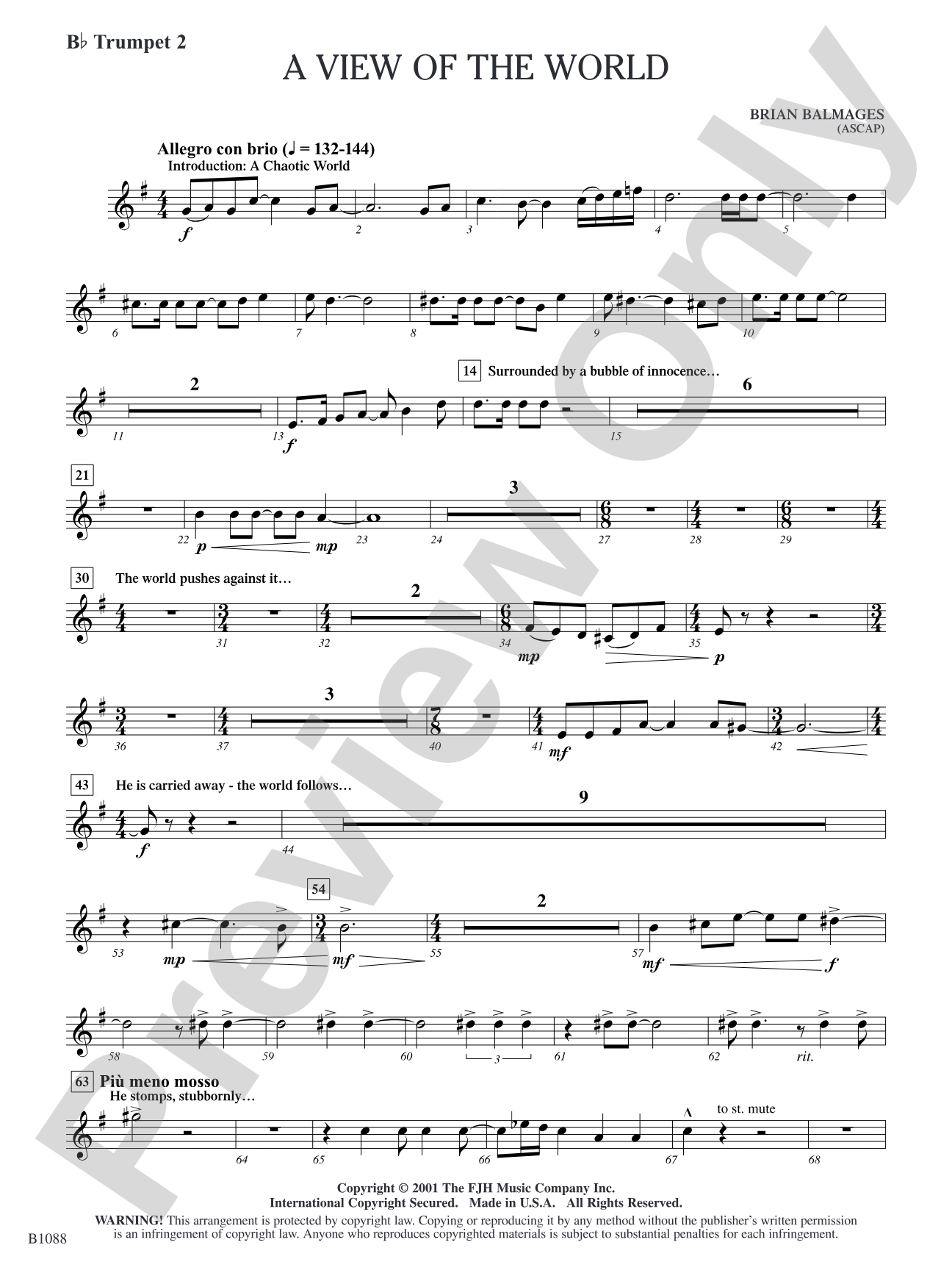 A View of the World: B-flat Trumpet 2