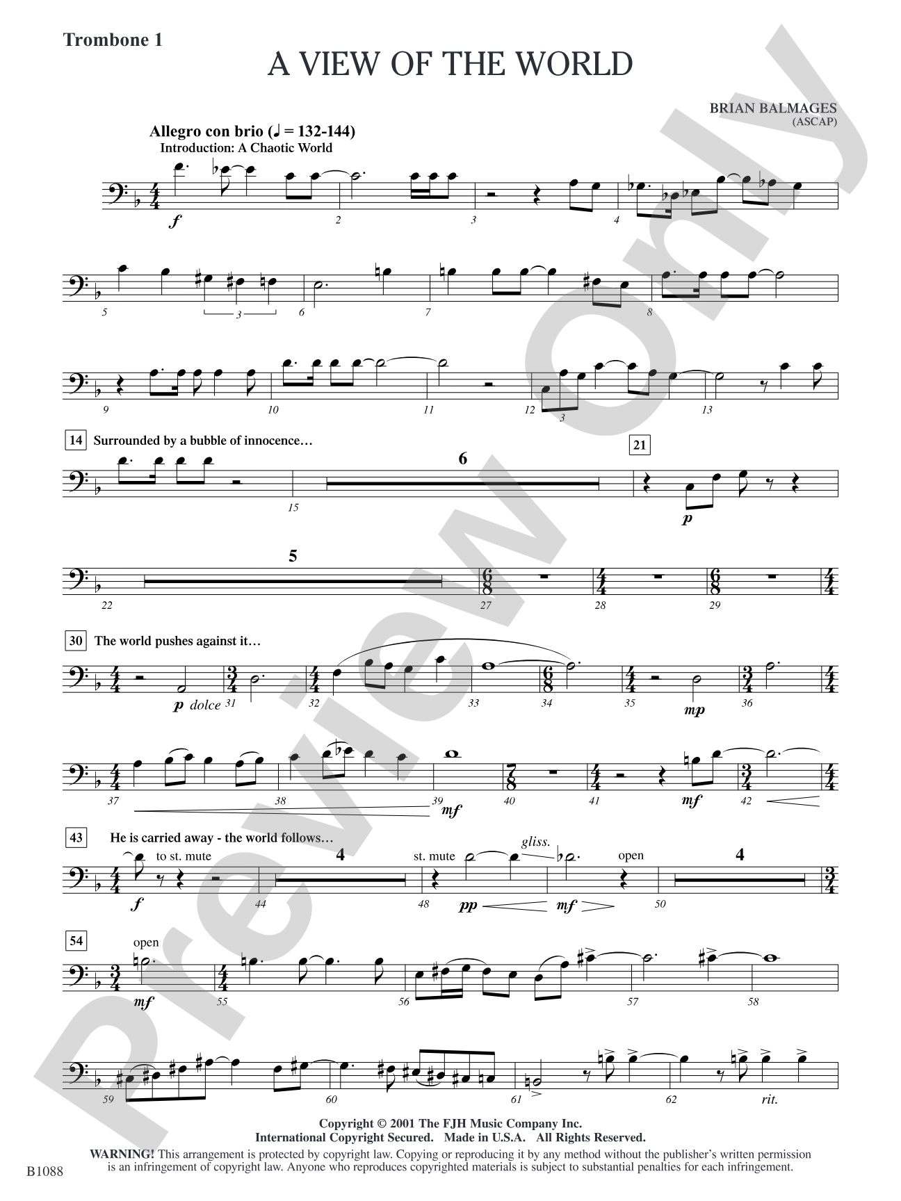 A View of the World: Trombone 1