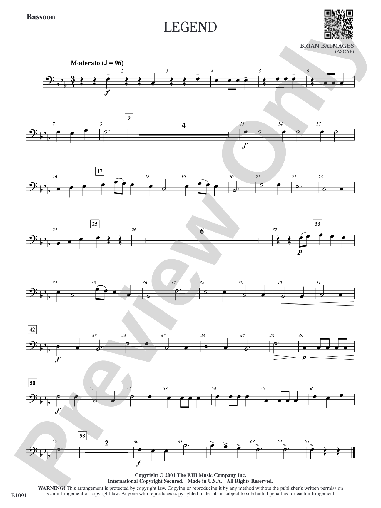Legend: Bassoon