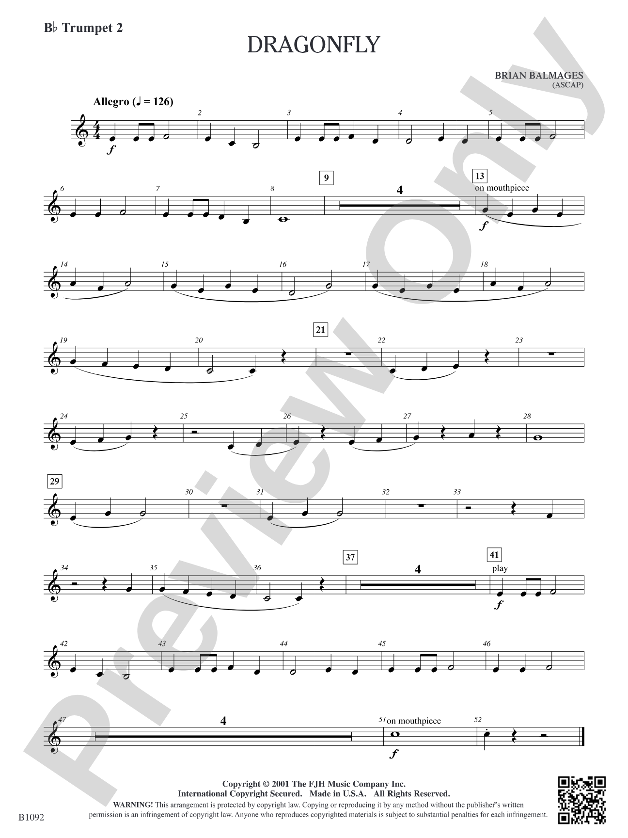 Dragonfly: B-flat Trumpet 2