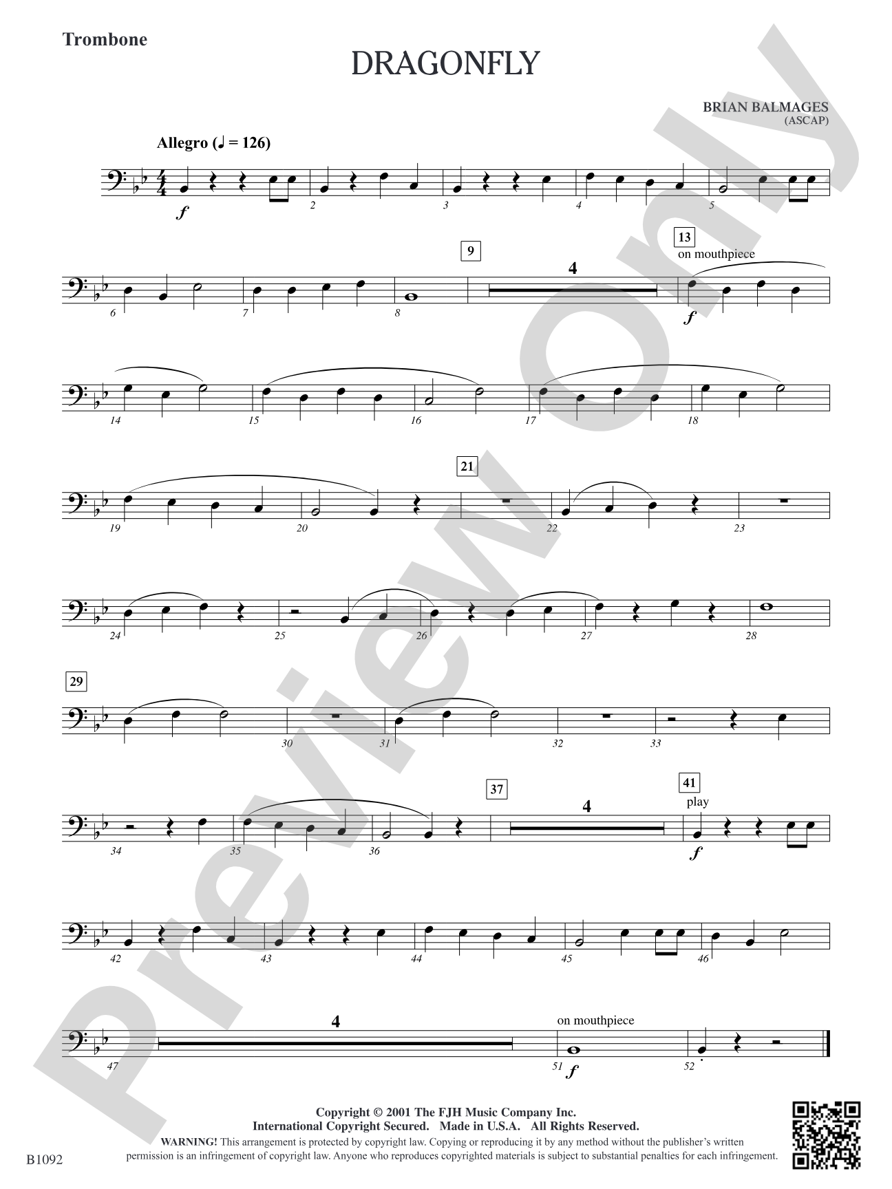 Dragonfly: Trombone