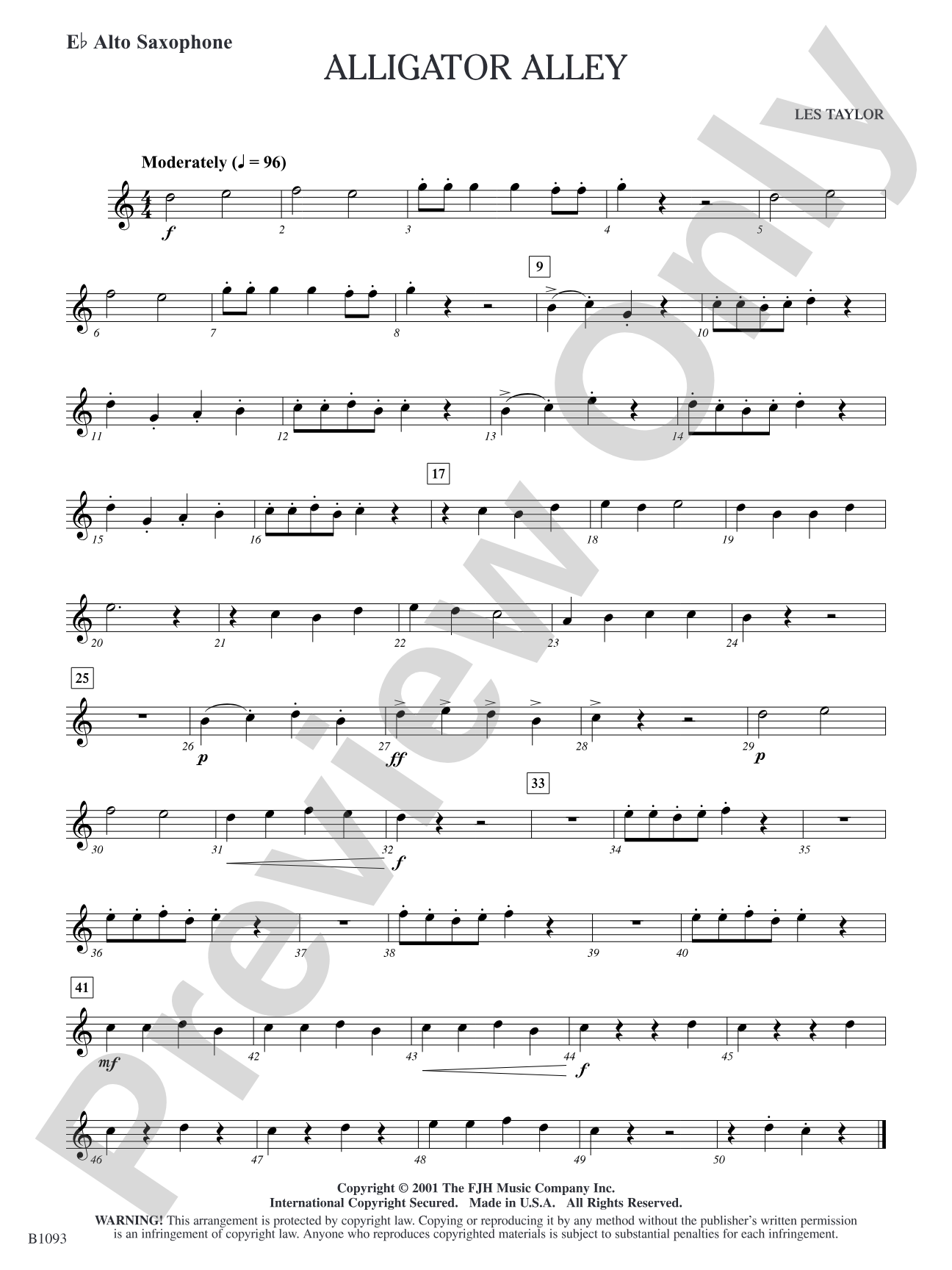 Alligator Alley: E-flat Alto Saxophone