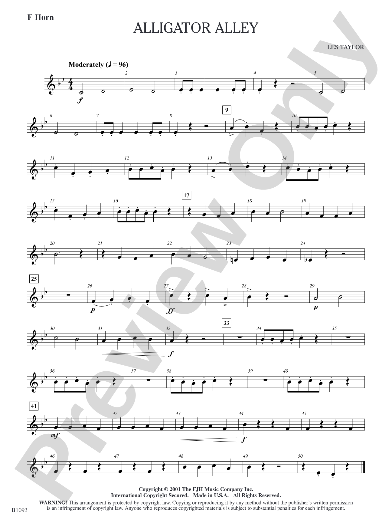 Alligator Alley: F Horn