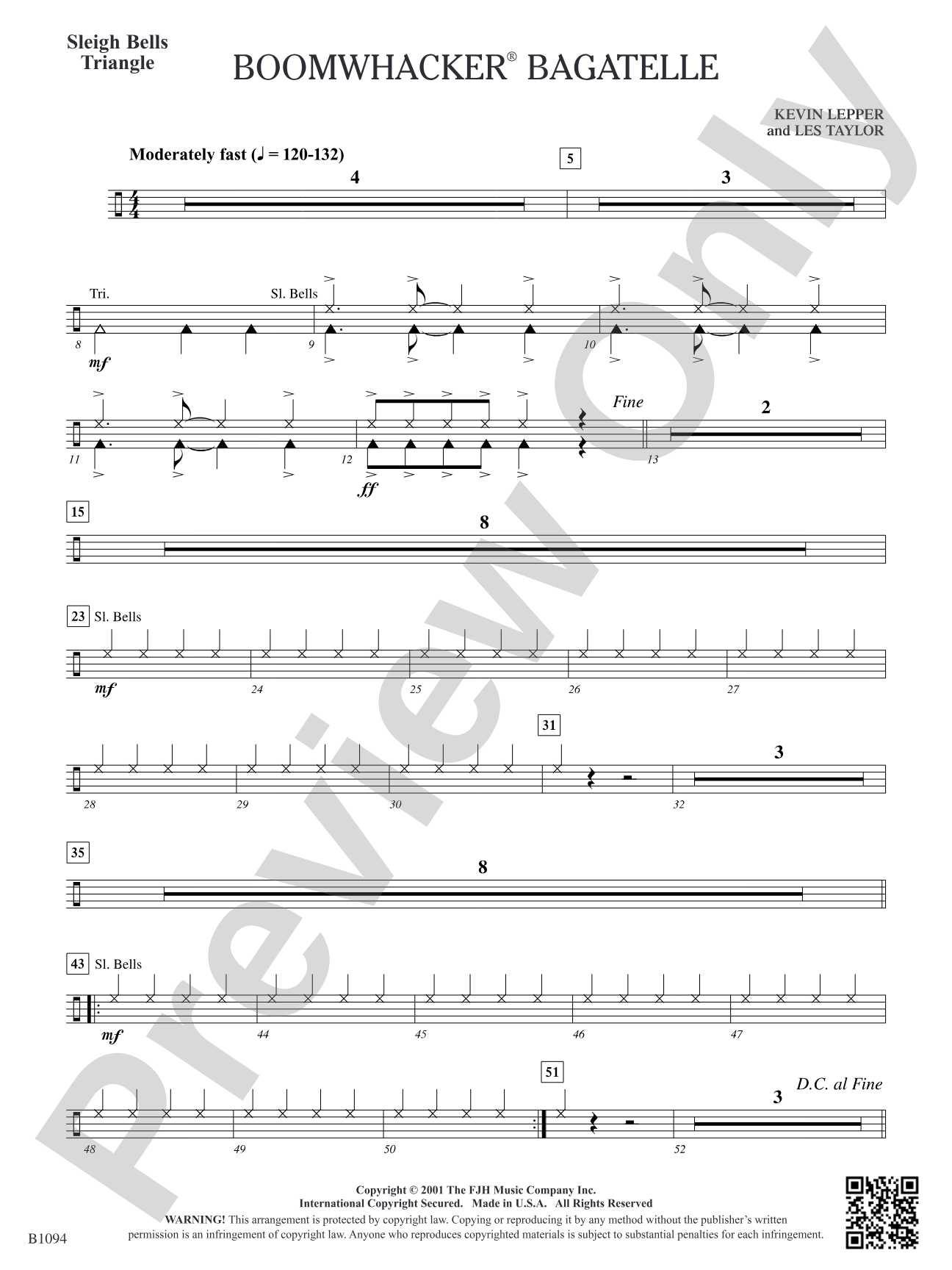 Boomwhacker® Bagatelle: Sleigh Bells/Triangle