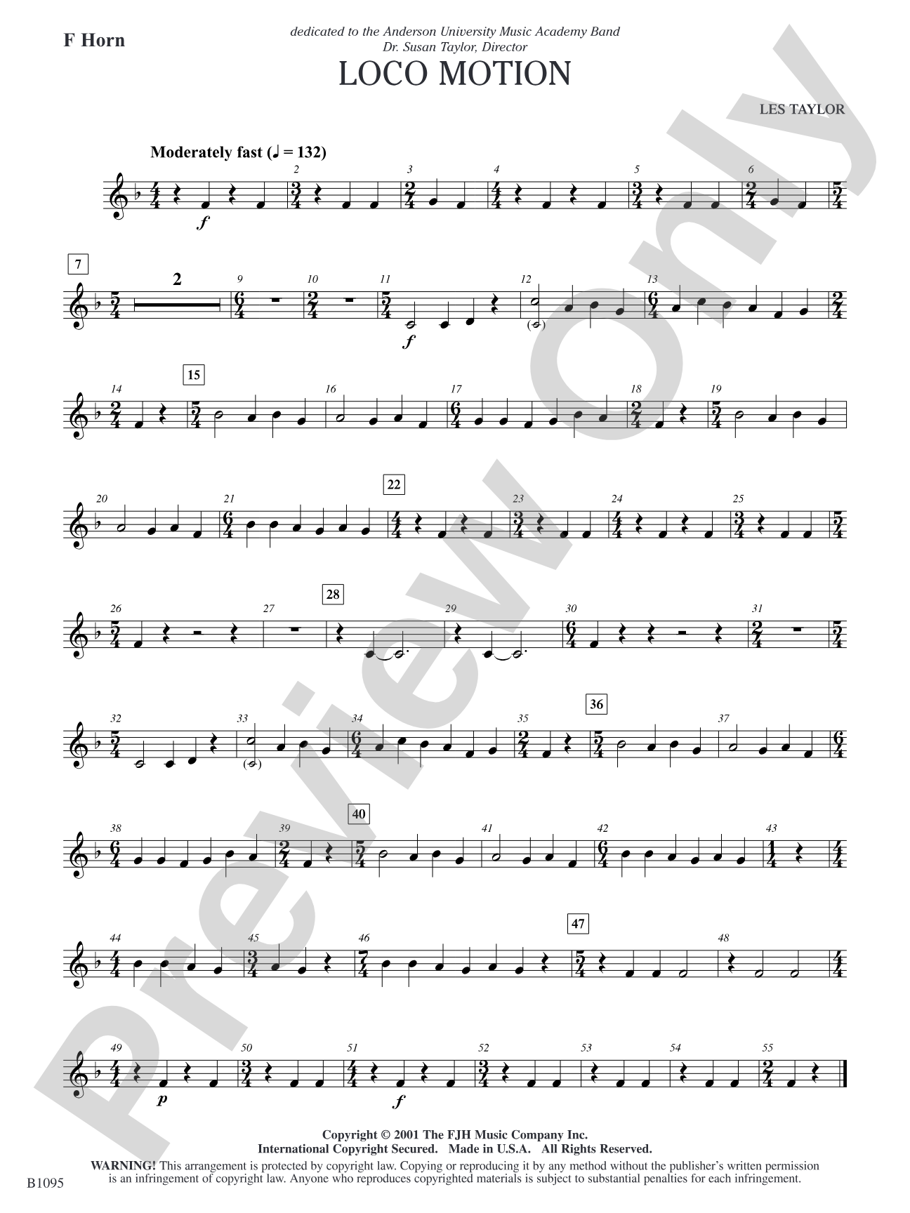 Loco Motion: F Horn