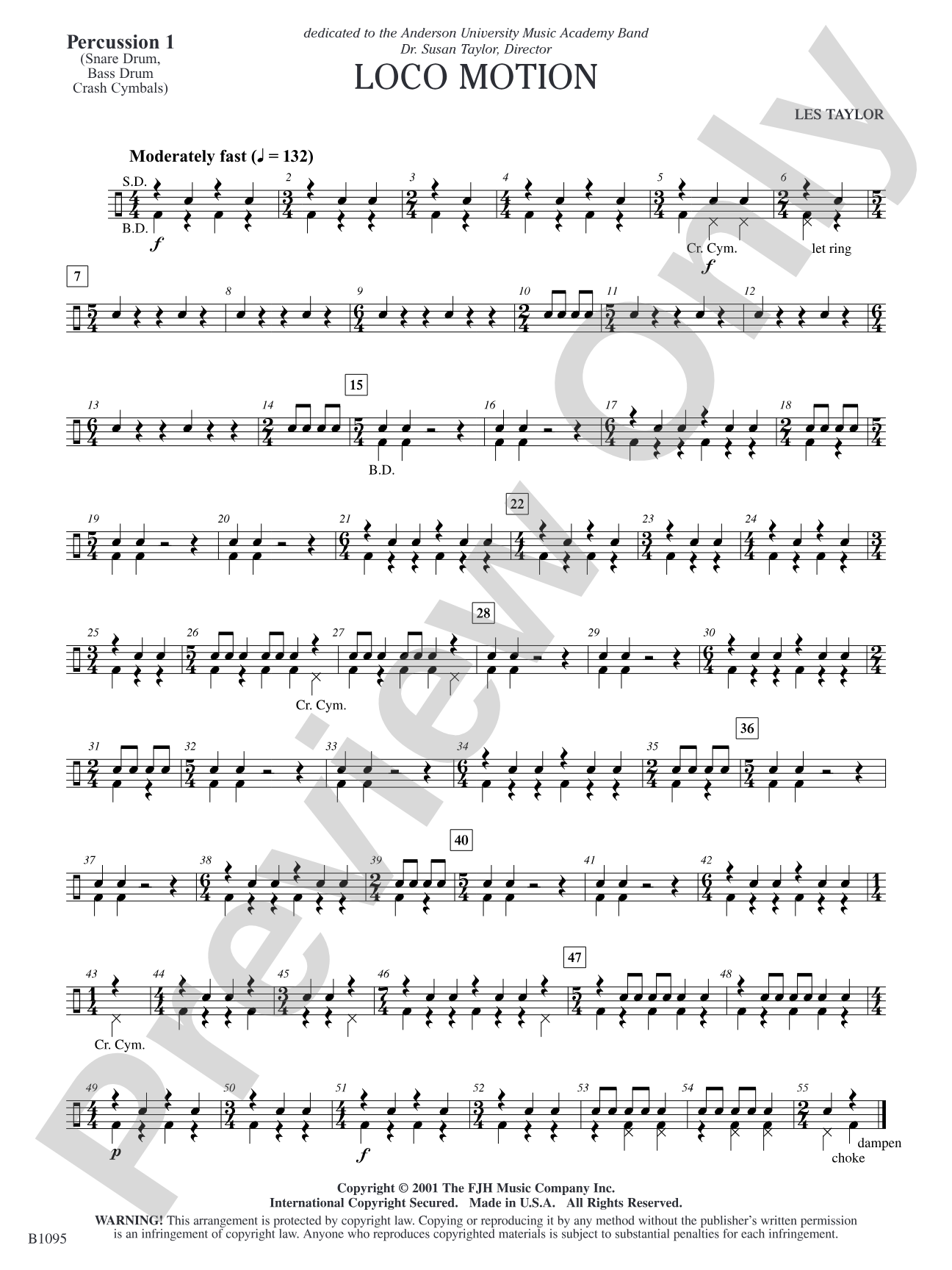 Loco Motion: Percussion 1