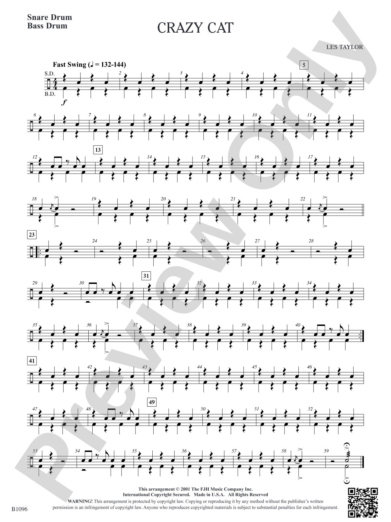 Crazy Cat: Snare Drum/Bass Drum