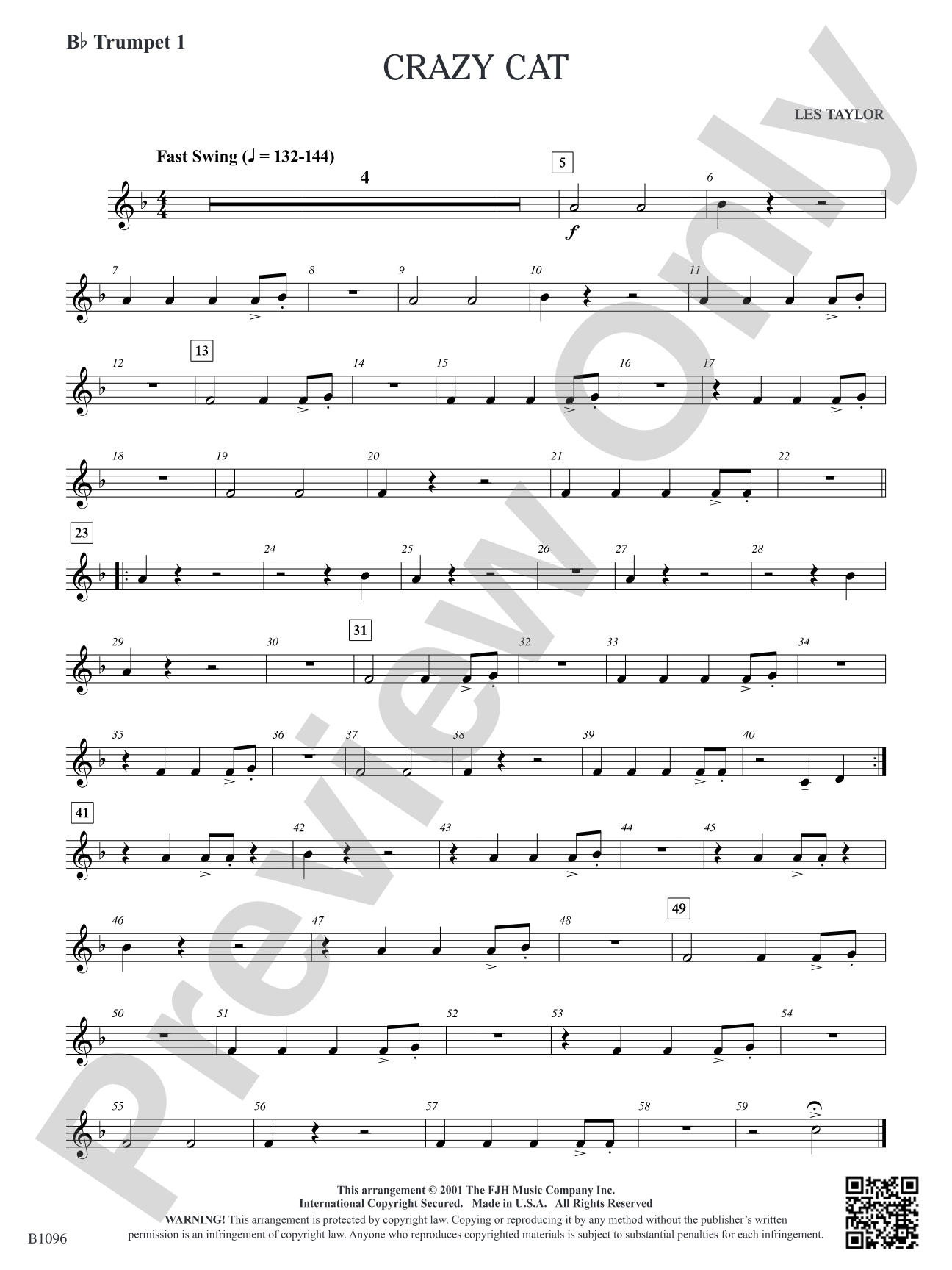 Crazy Cat: B-flat Trumpet 1