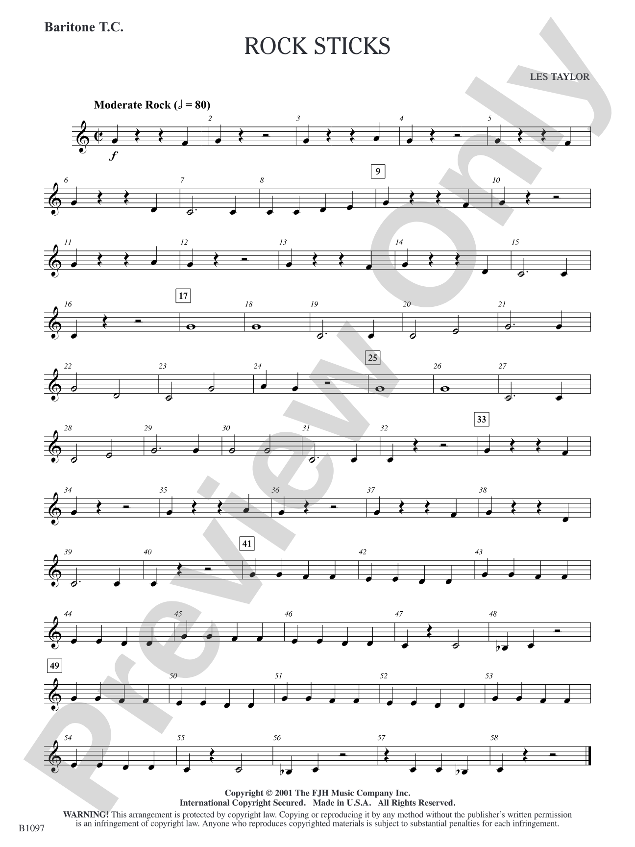 Rock Sticks: Baritone T.C.