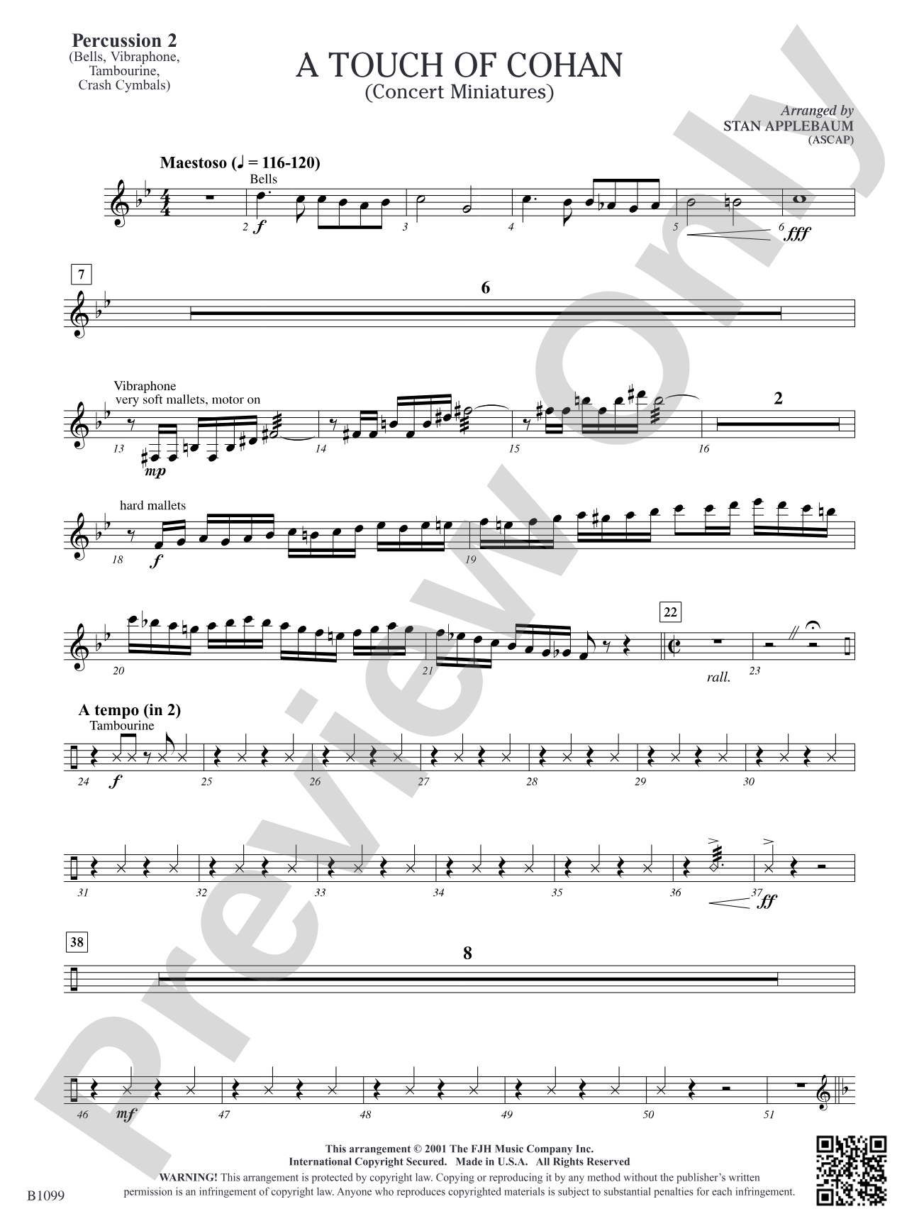 A Touch of Cohan: Percussion 2