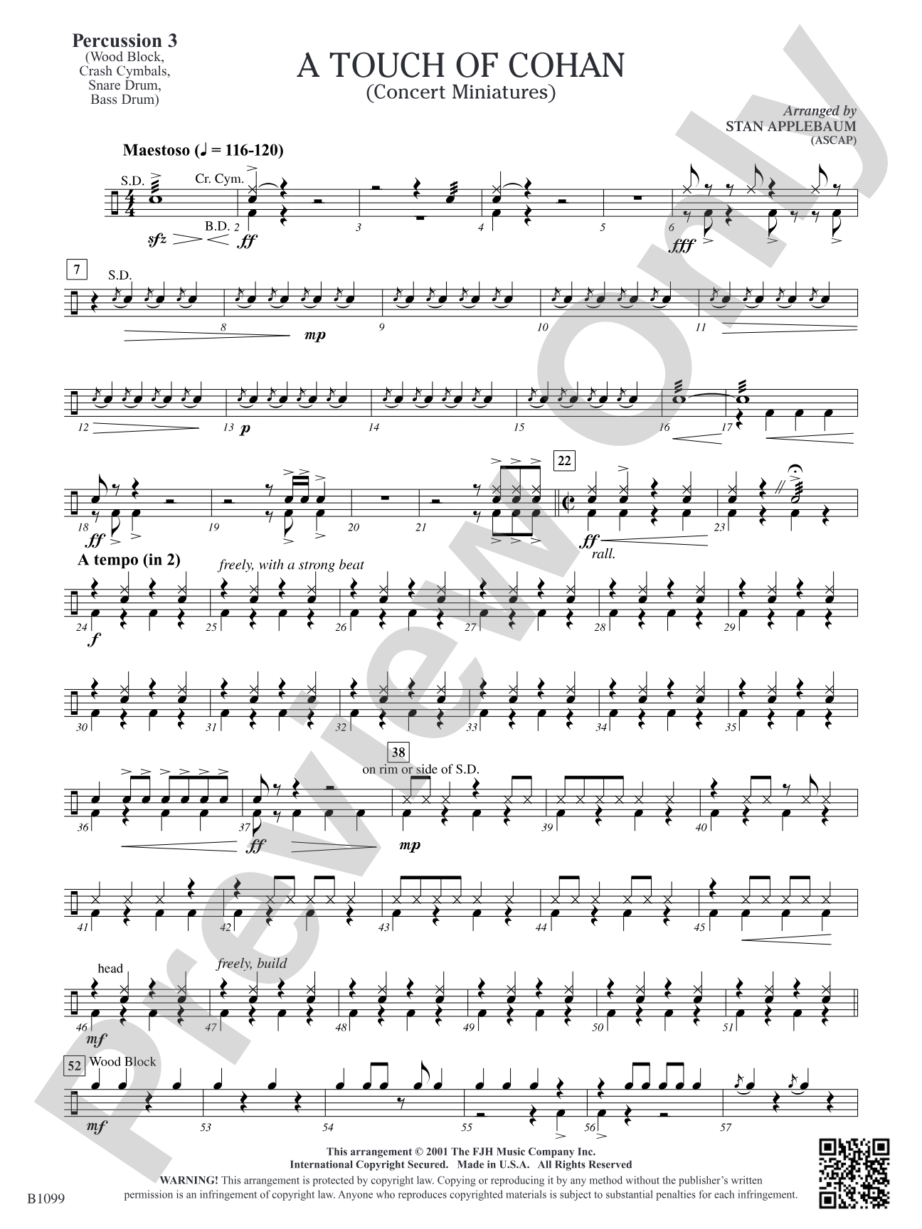 A Touch of Cohan: Percussion 3