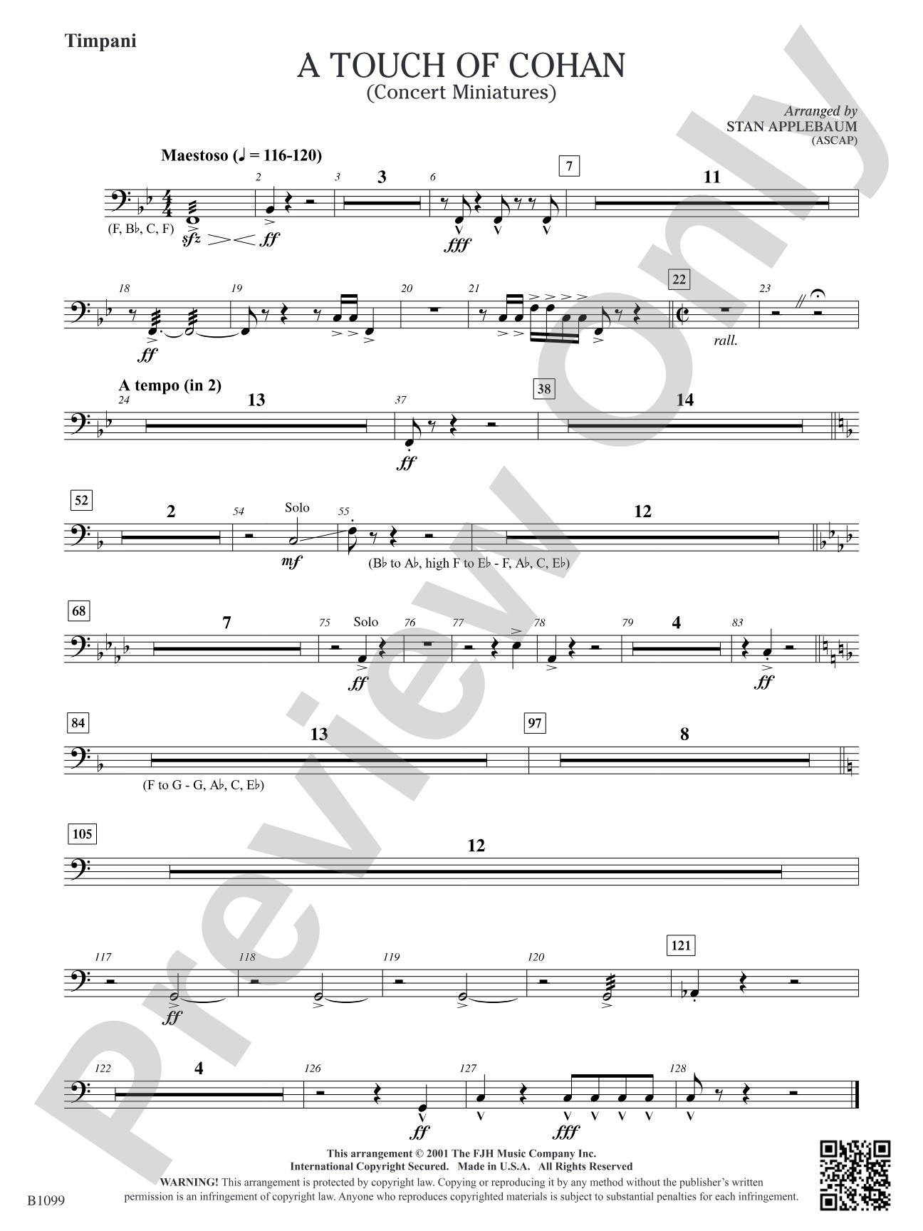 A Touch of Cohan: Timpani