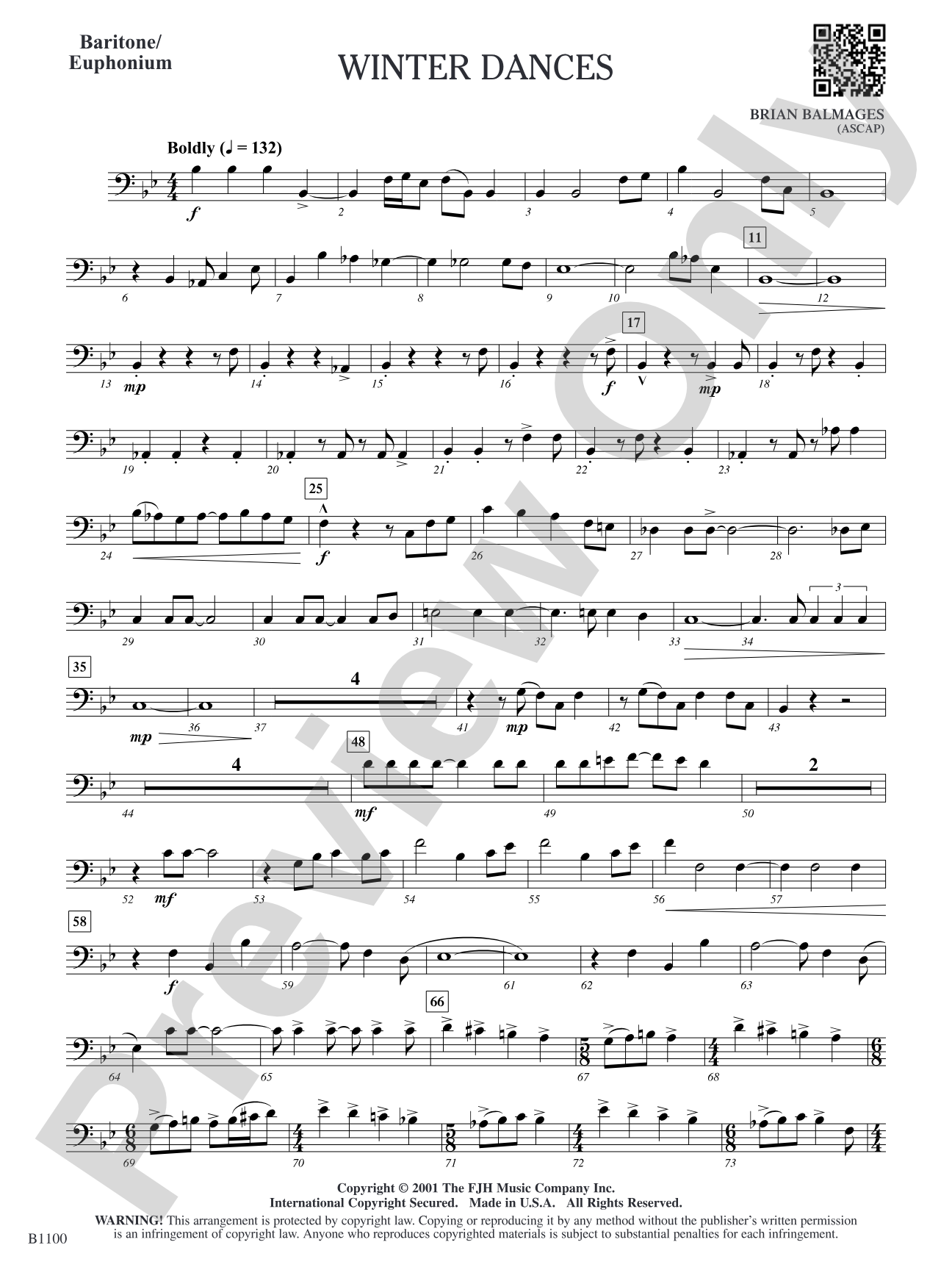 Winter Dances: Baritone/Euphonium