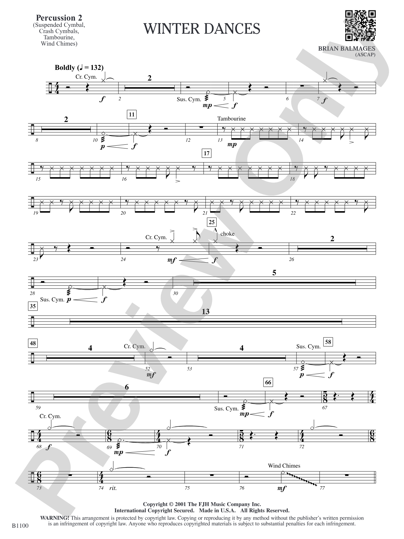 Winter Dances: Percussion 2