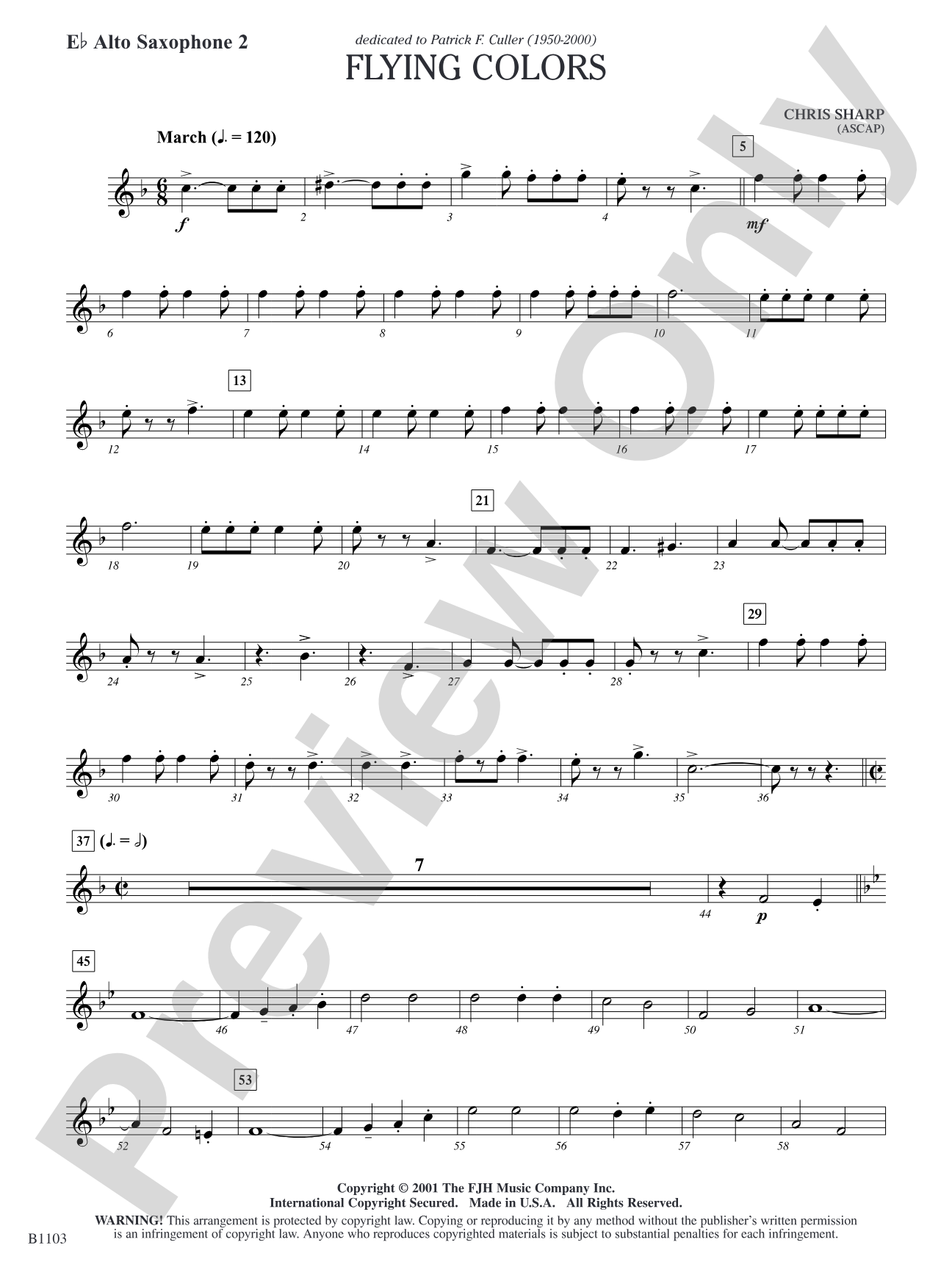 Flying Colors: E-flat Alto Saxophone 2