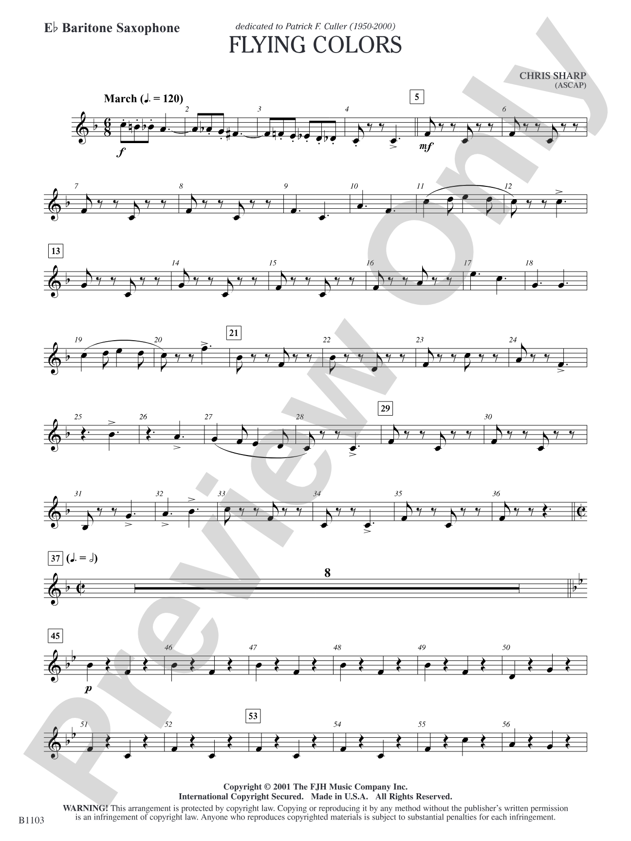Flying Colors: E-flat Baritone Saxophone