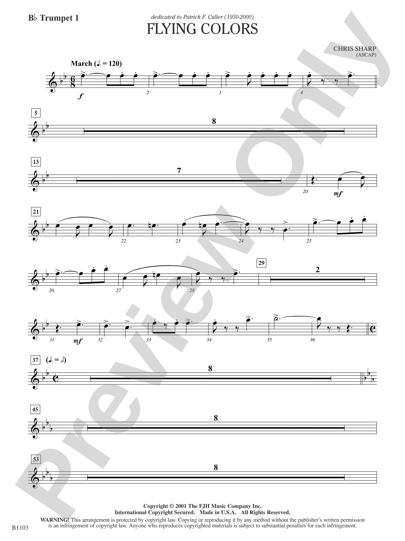 Flying Colors: B-flat Trumpet 1