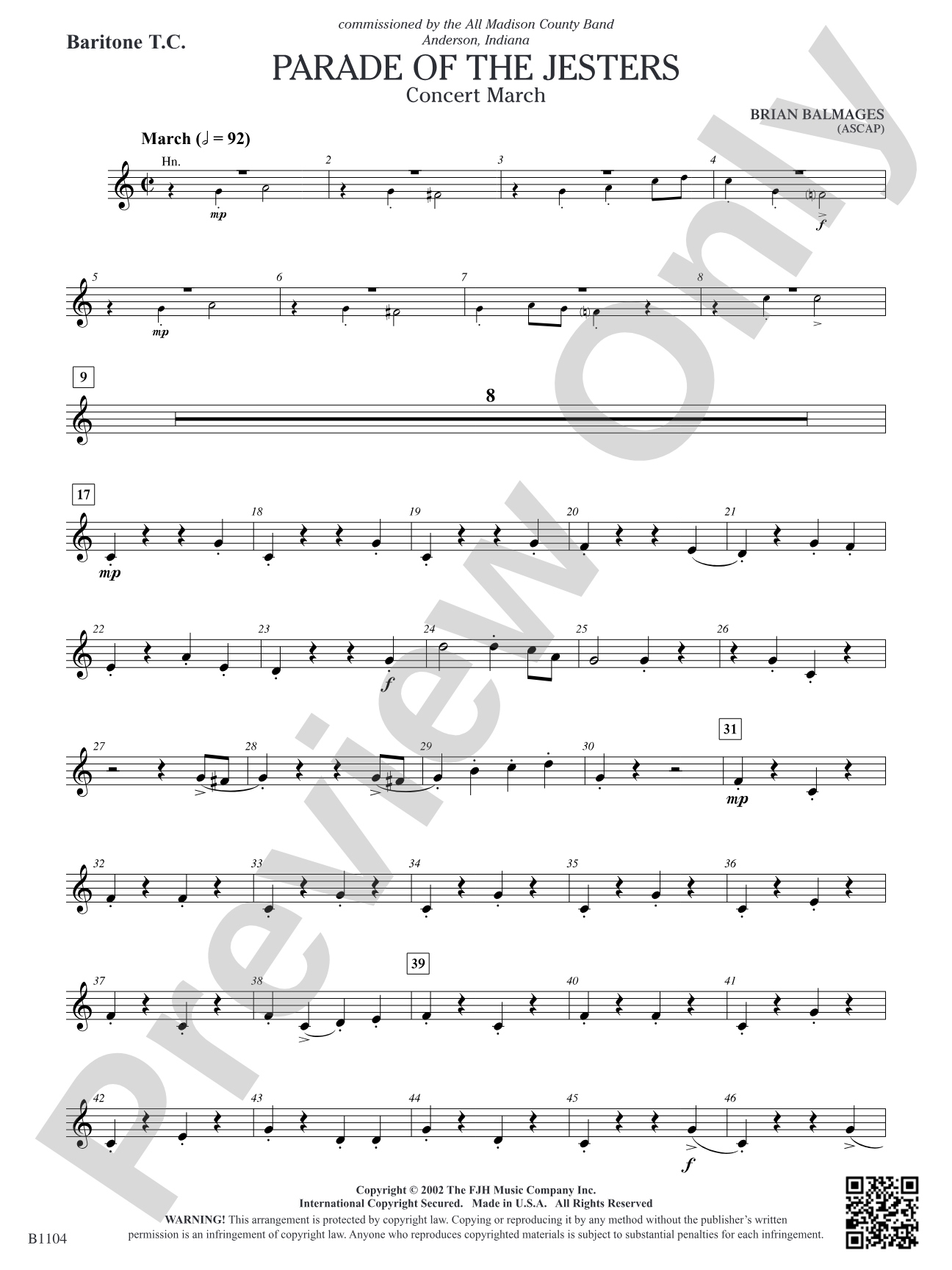 Parade of the Jesters: Baritone T.C.