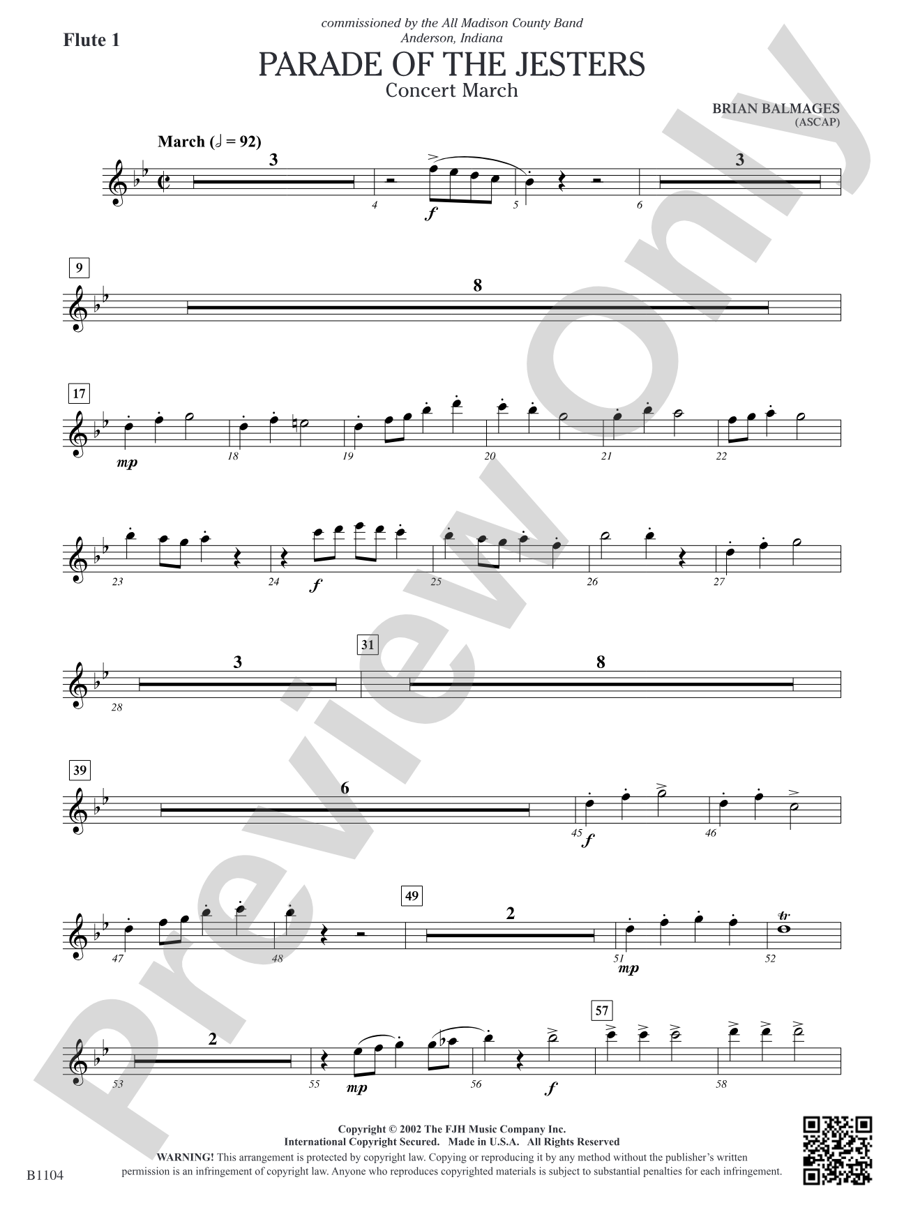 Parade of the Jesters: Flute 1