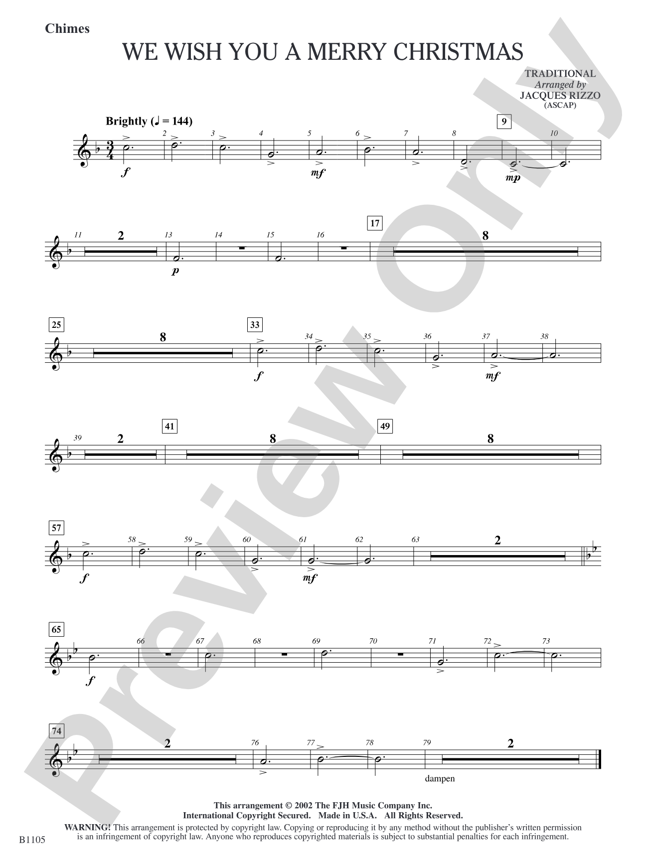 We Wish You a Merry Christmas: Chimes