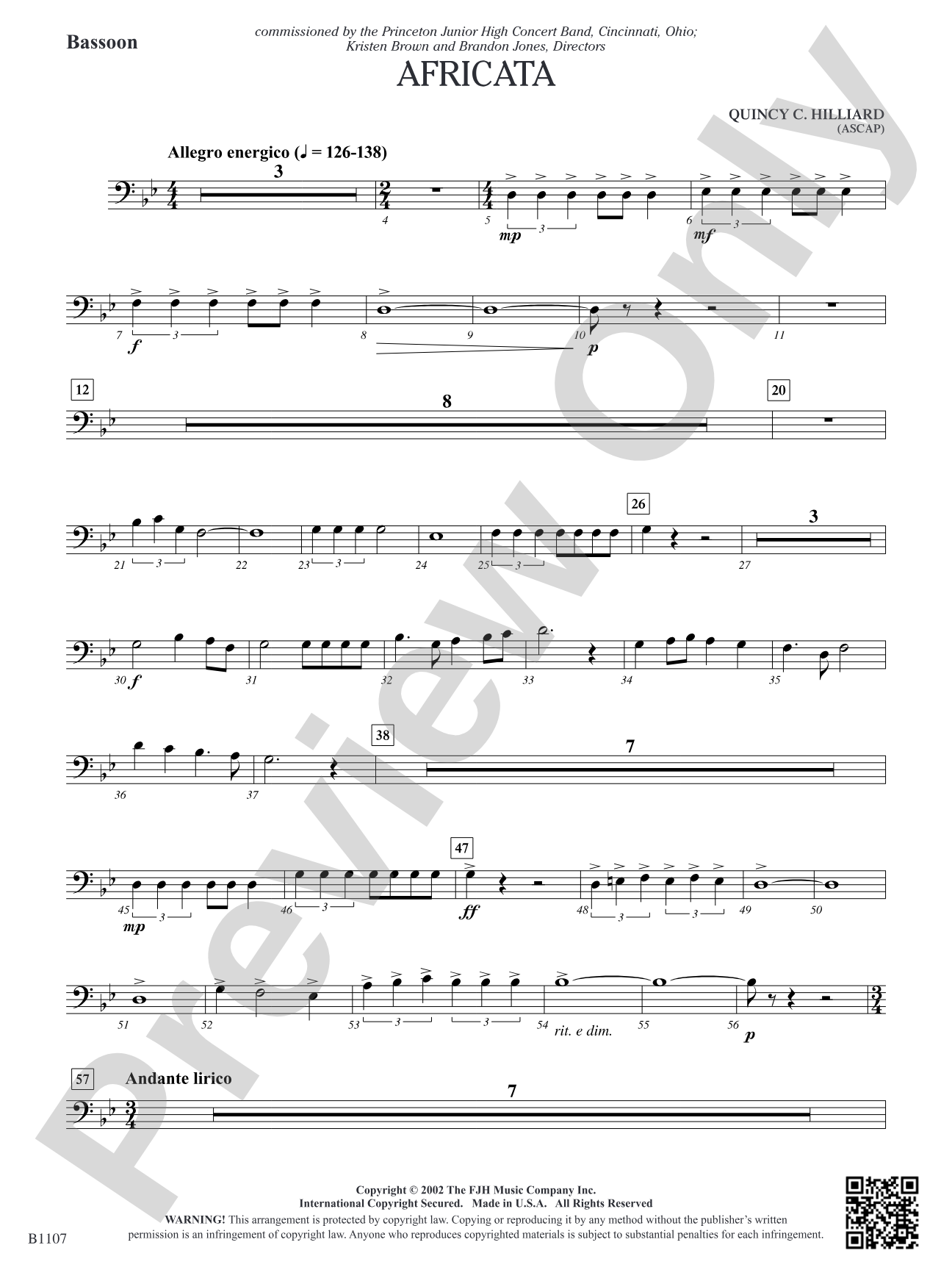 Africata: Bassoon