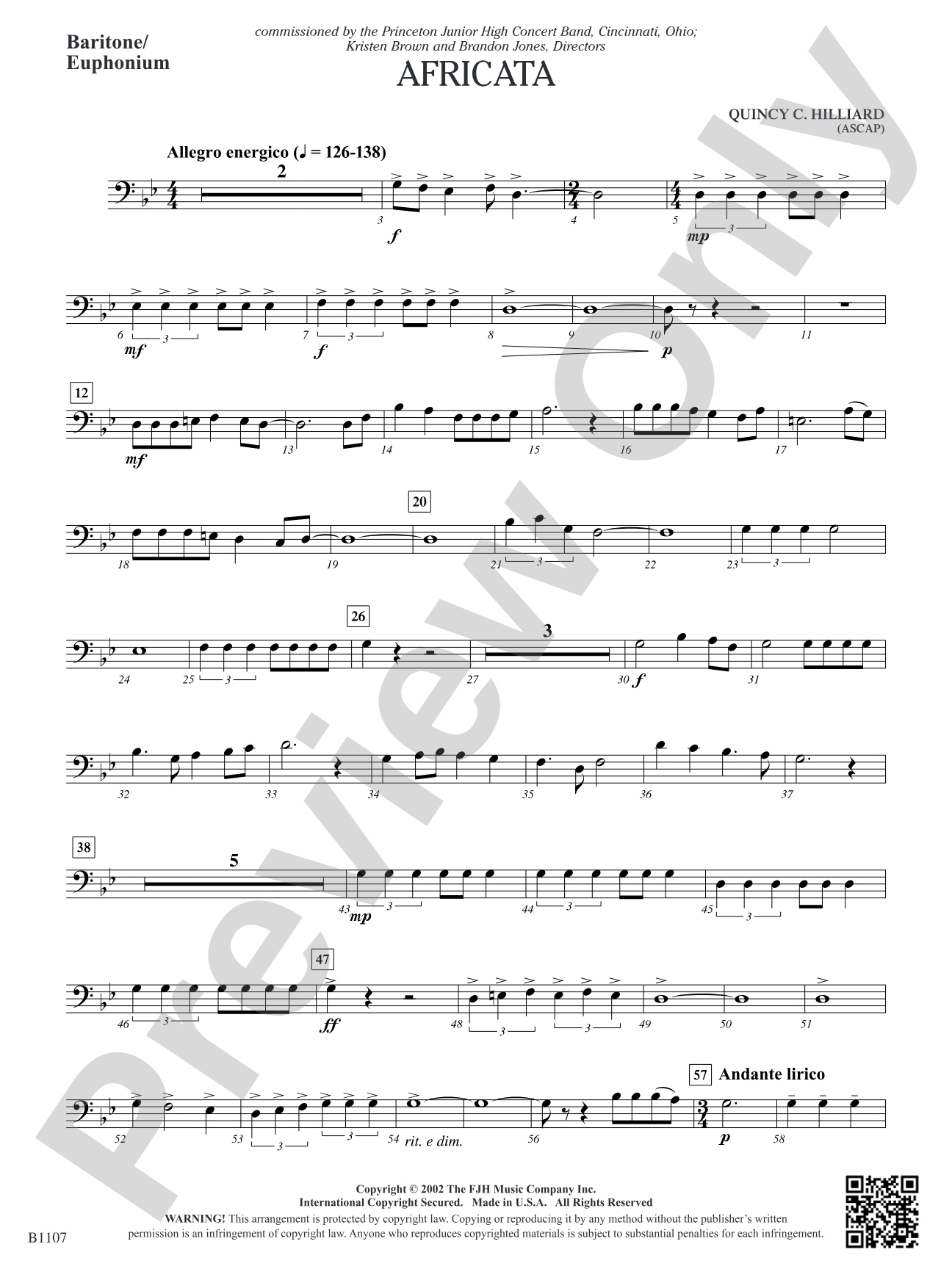 Africata: Baritone/Euphonium