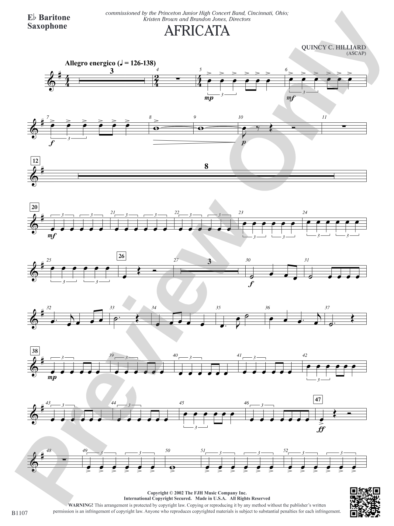 Africata: E-flat Baritone Saxophone