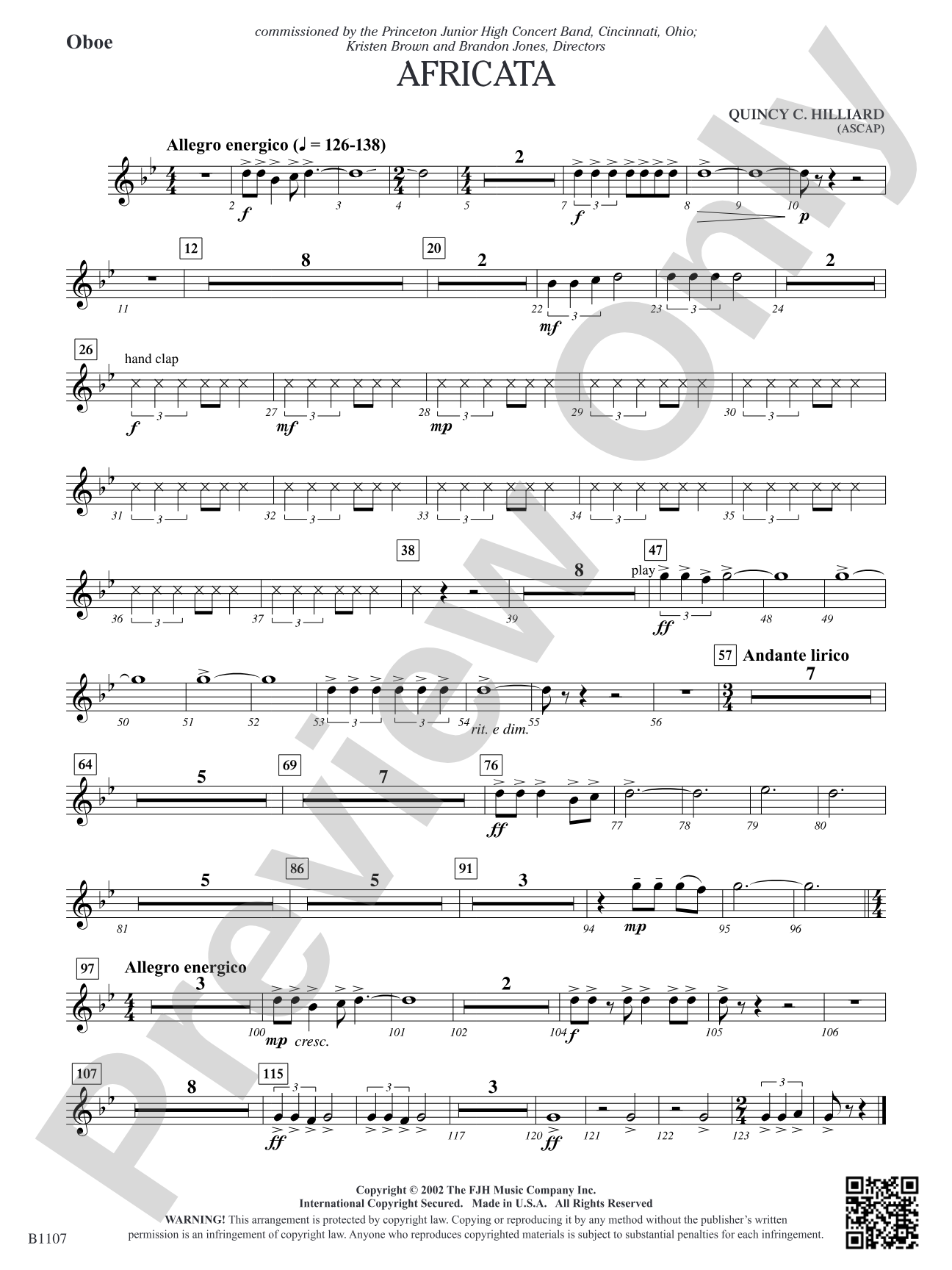 Africata: Oboe