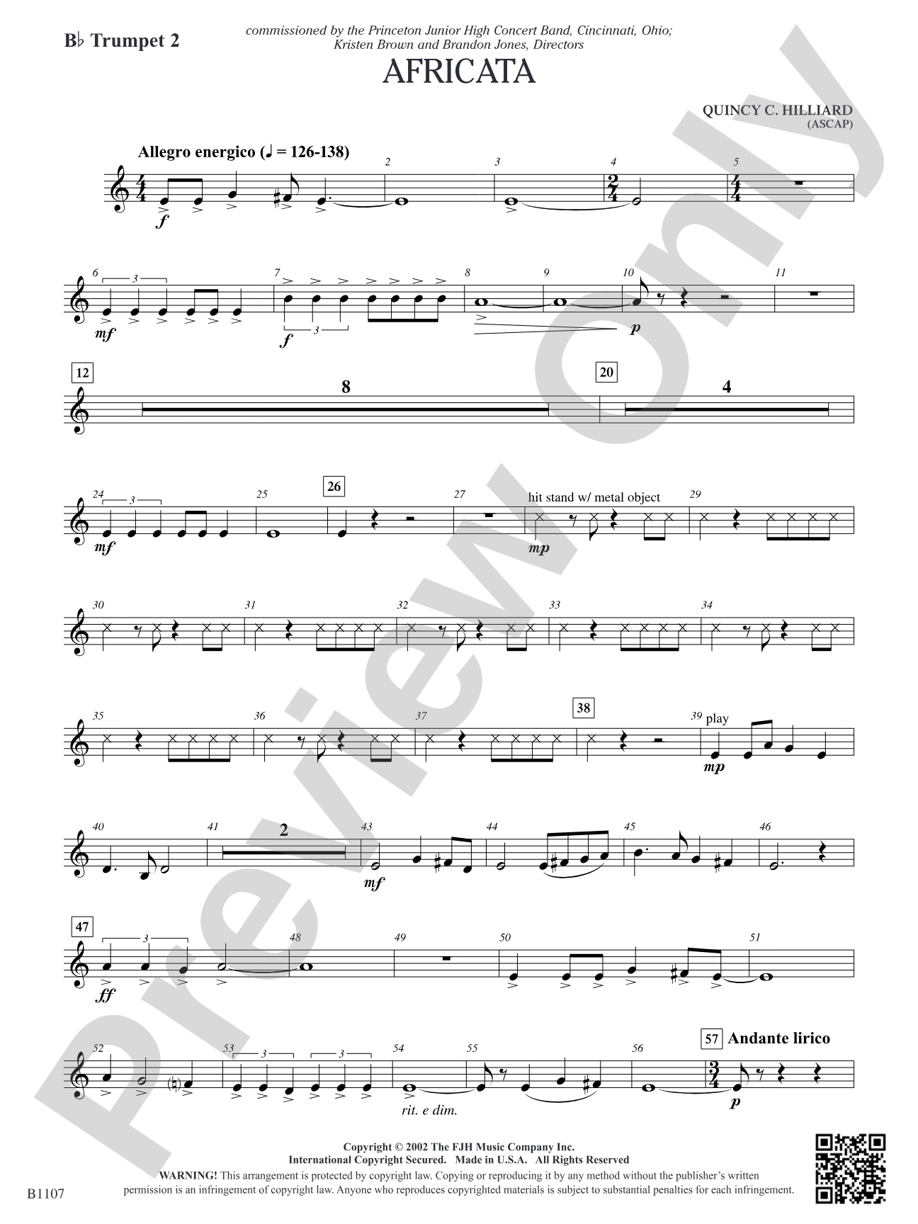 Africata: B-flat Trumpet 2