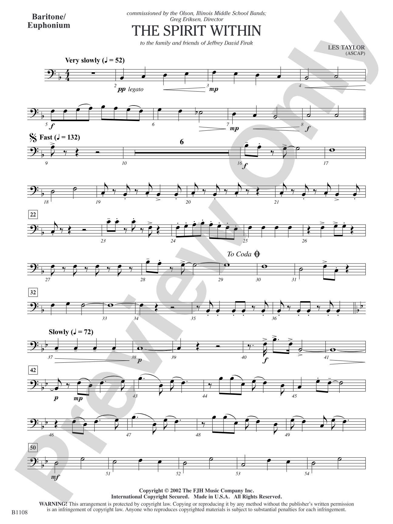 The Spirit Within: Baritone/Euphonium