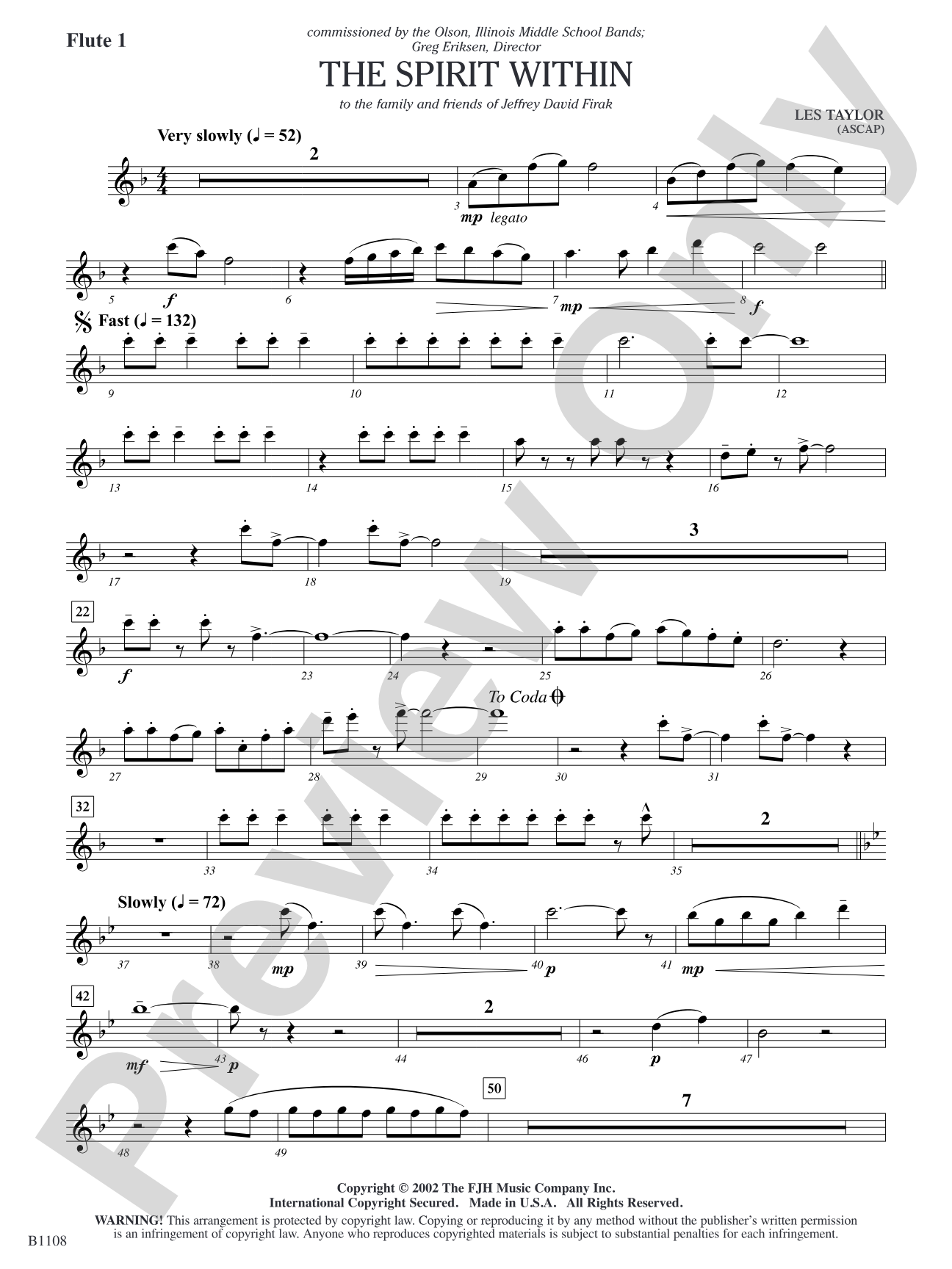 The Spirit Within: Flute 1