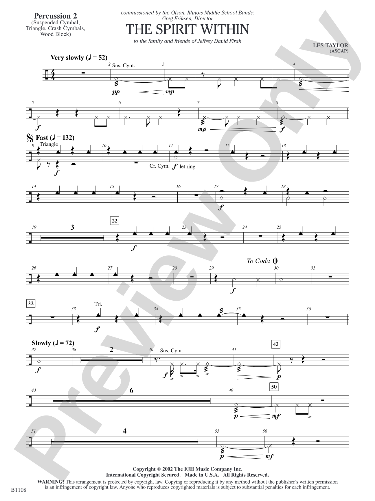 The Spirit Within: Percussion 2