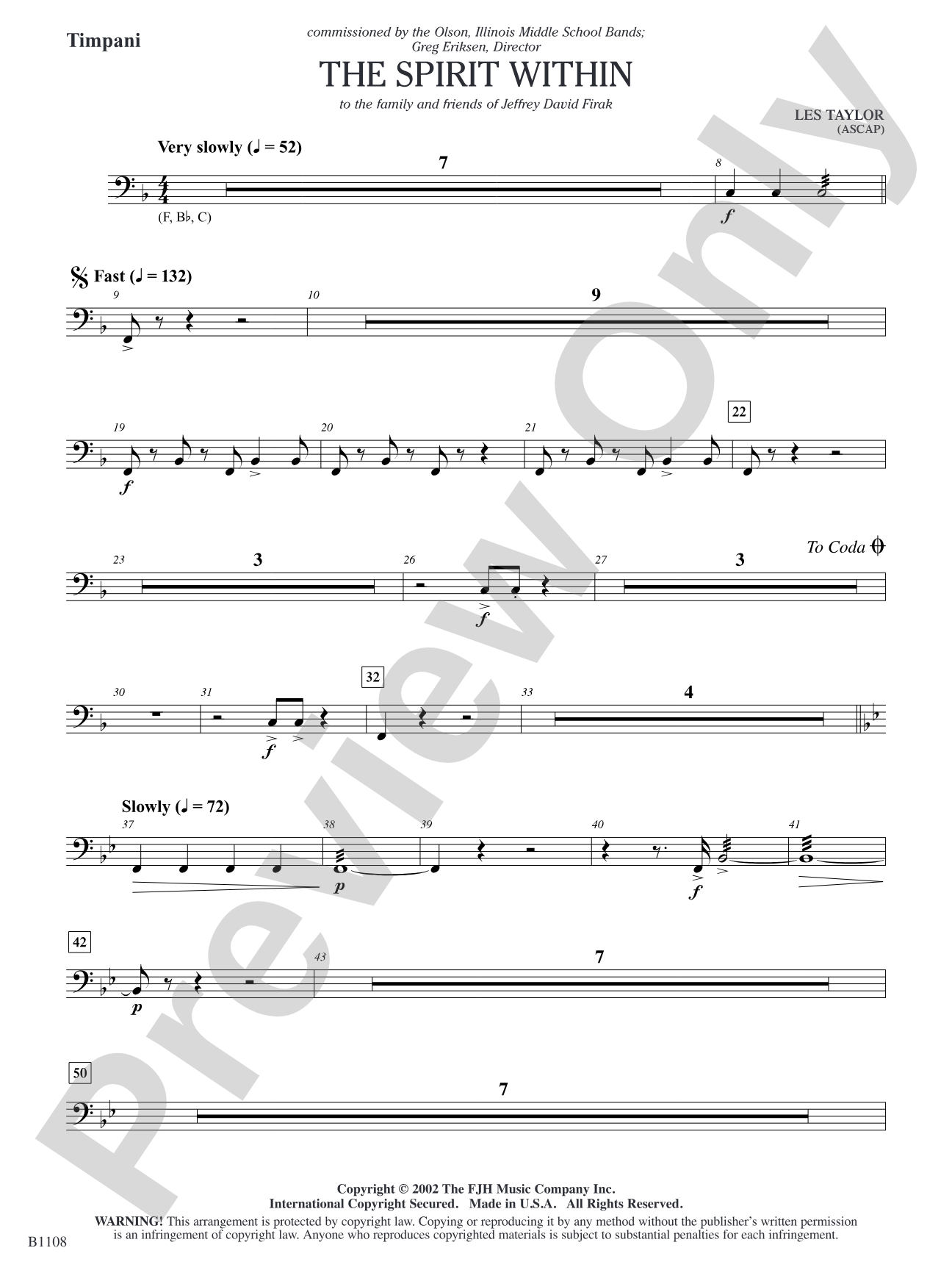 The Spirit Within: Timpani
