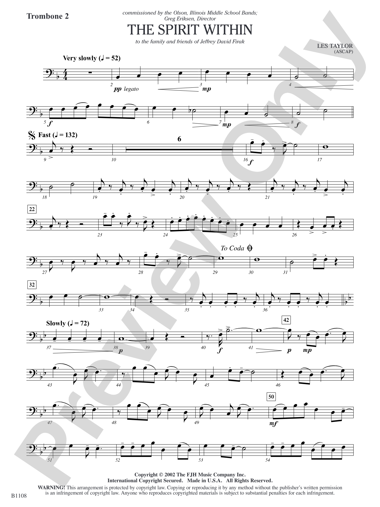 The Spirit Within: Trombone 2