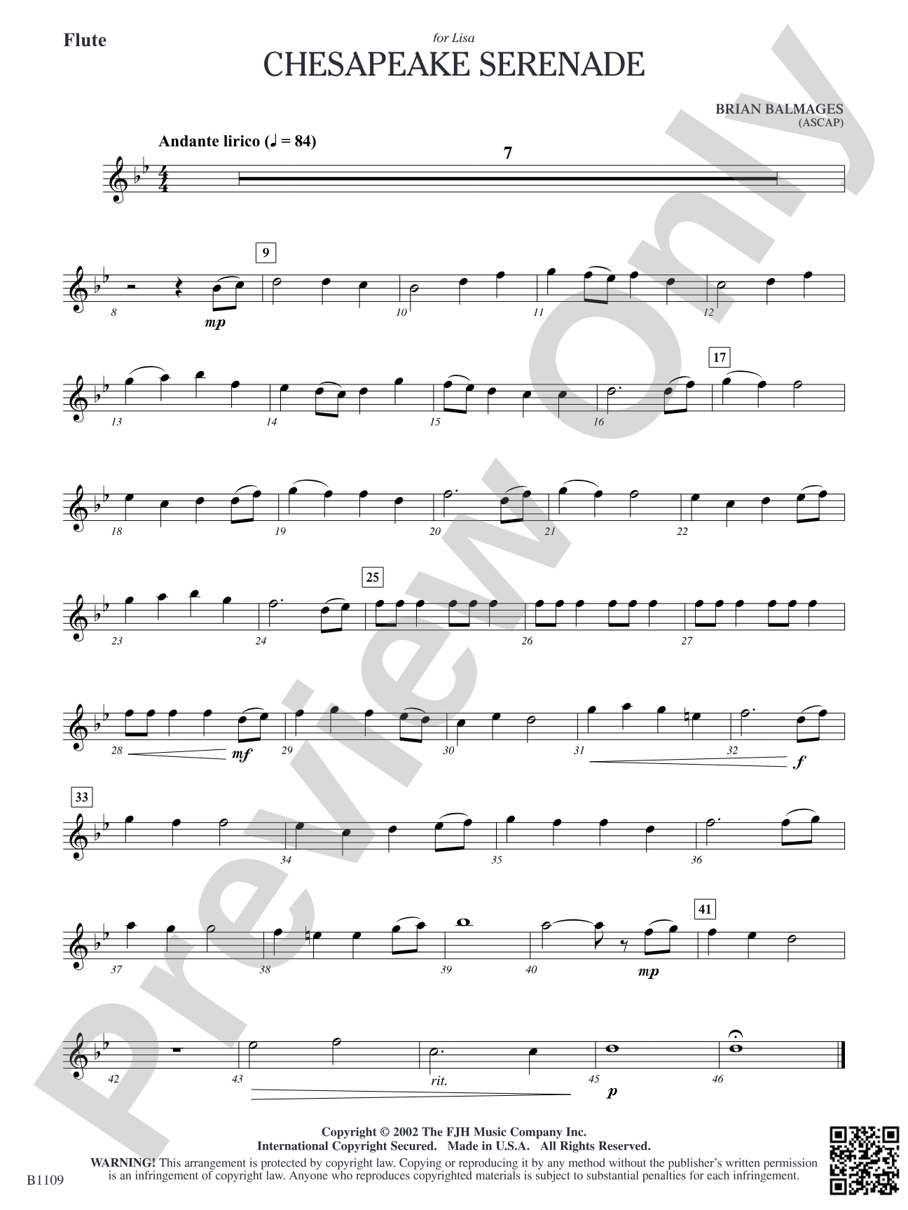 Chesapeake Serenade: Flute