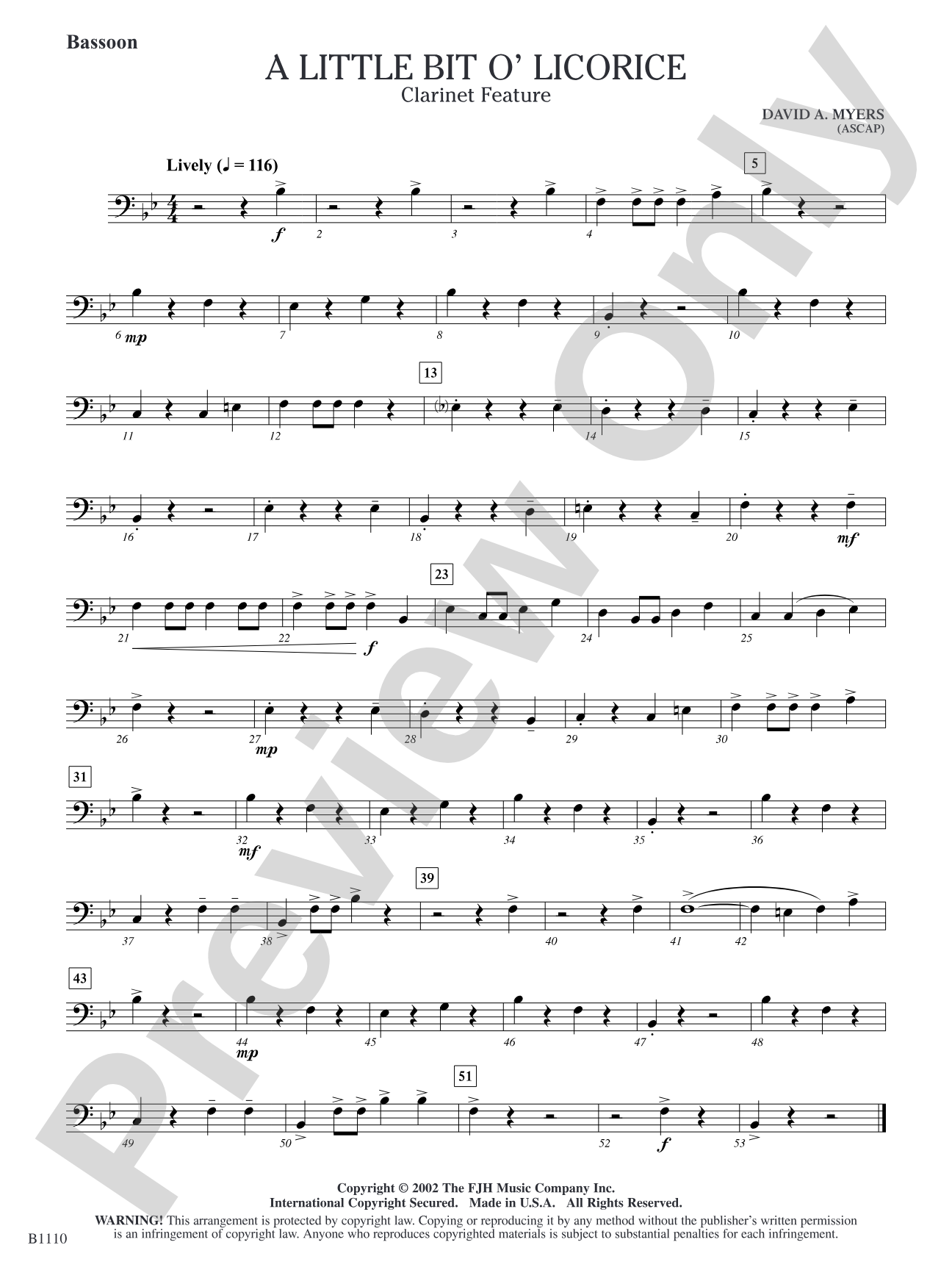 A Little Bit O' Licorice: Bassoon
